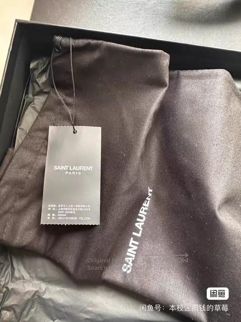 Saint Laurent Paris Saint Laurent Paris Black Silver Leather Belt i Size ONE SIZE - 2 Thumbnail