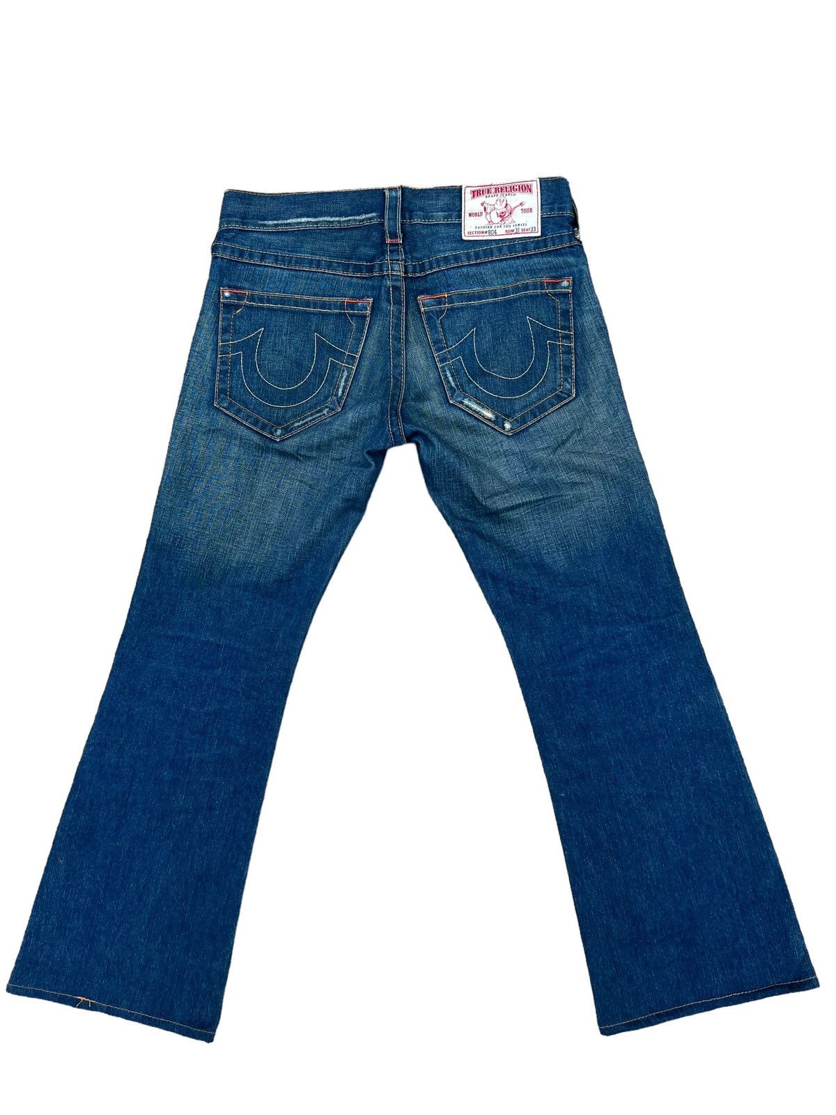 True Religion VTG Y2K 00s True Religion Big Rig Mud Denim Bootcut Jeans Size US 31 - 13 Thumbnail