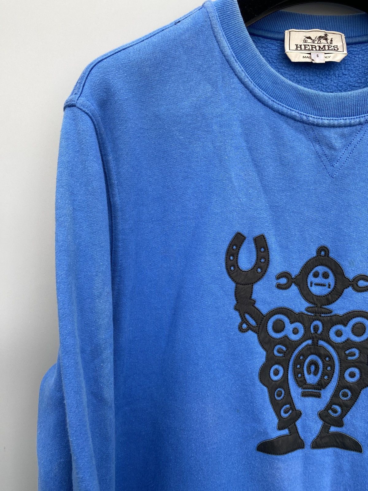 Hermes Hermes- Leather Patchwork Robot- Sweatshirt Size US S / EU 44-46 / 1 - 5 Thumbnail