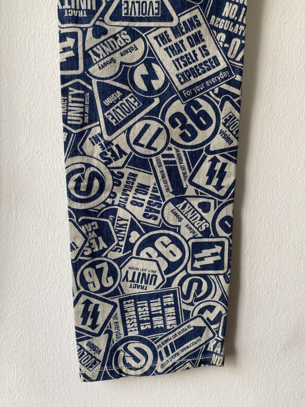 Hysteric Glamour × Japanese Brand Japanese Brand Original Jeans Fullprint Design Denim Size US 32 / EU 48 - 10 Thumbnail