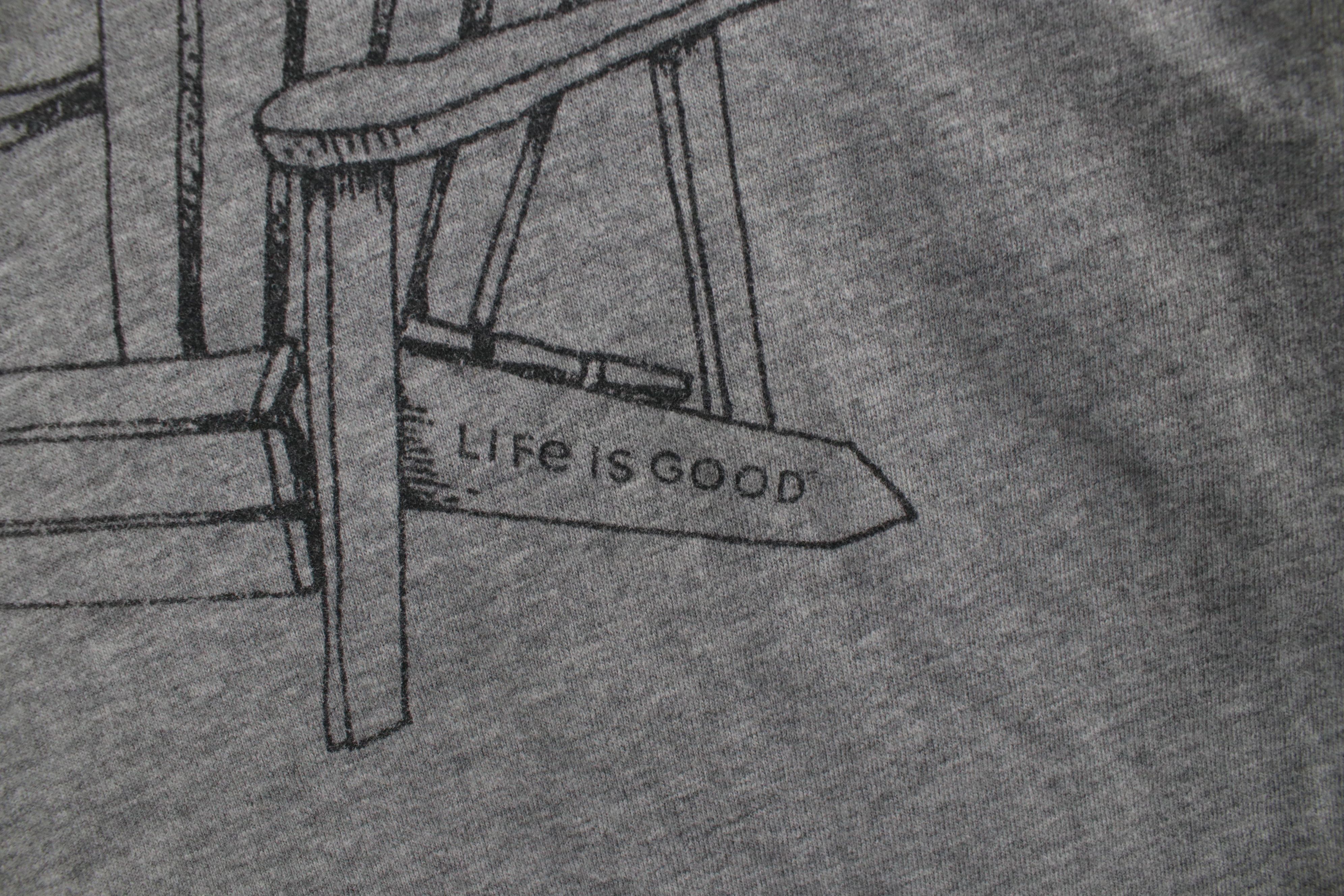 Life is Good × Vintage Life Is Good Spell Beach Seagull Long Sleeve T-Shirt Gray Size L / US 10 / IT 46 - 5 Thumbnail