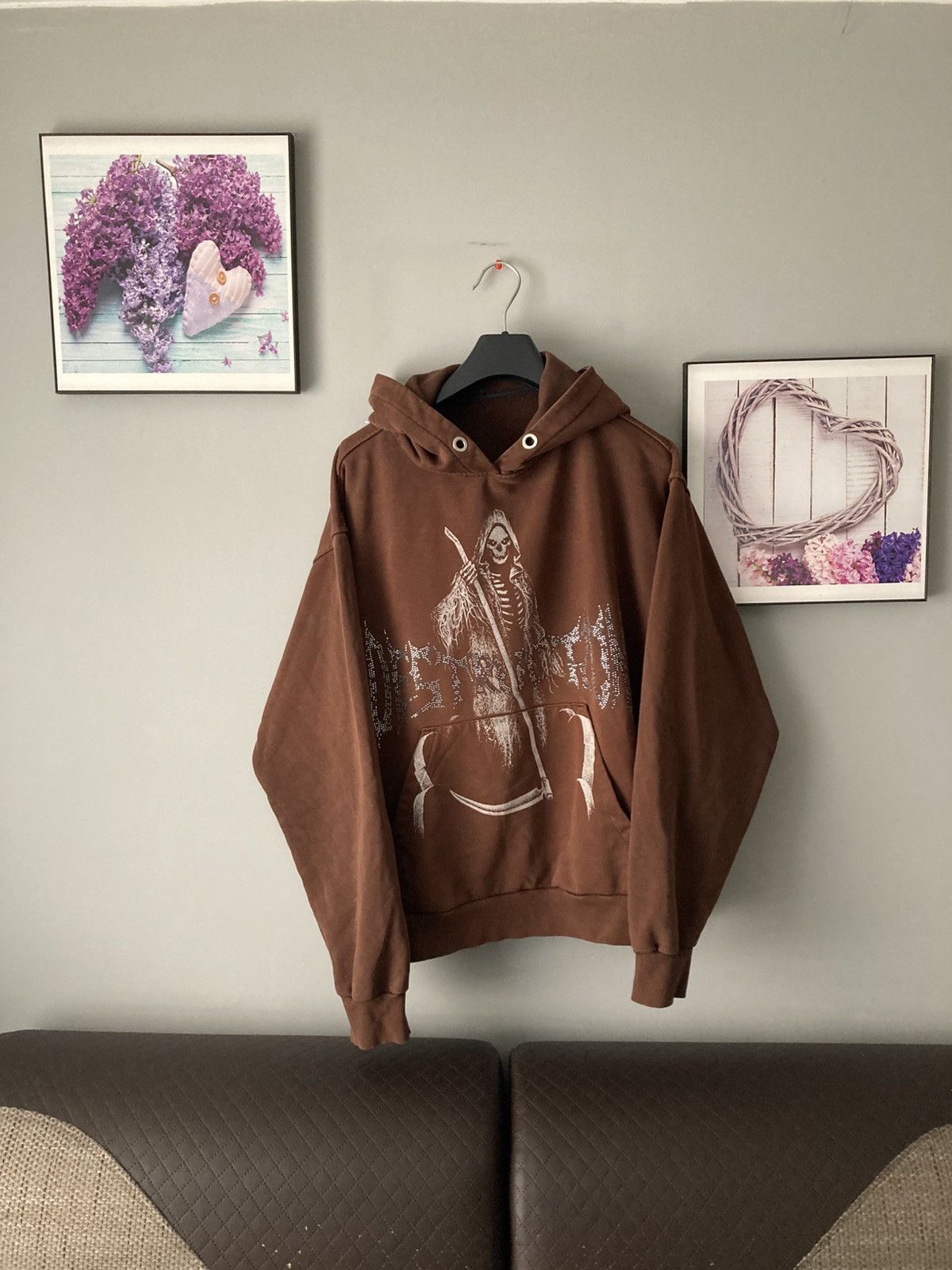 Vintage Animal wave boxy oversized hoodie sweatshirt M y2k vintage Size US M / EU 48-50 / 2 - 2 Thumbnail