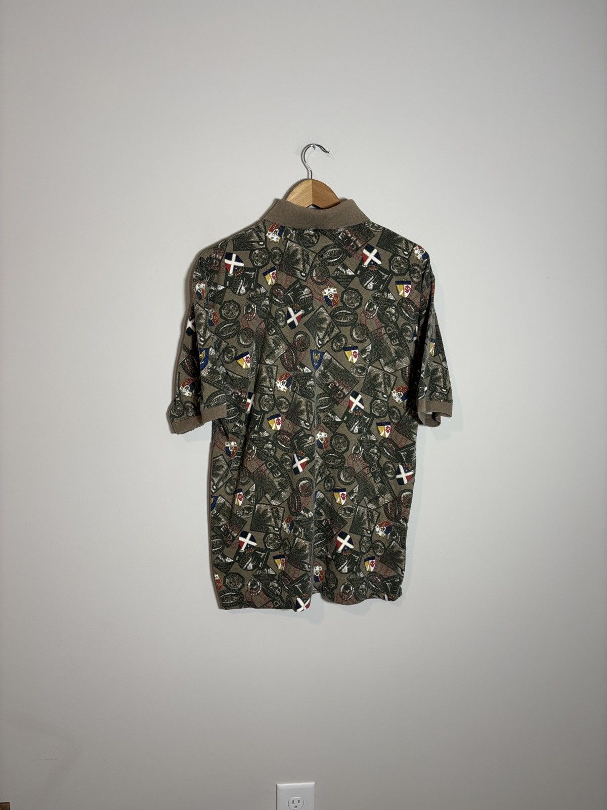 Tommy Hilfiger Vtg Tommy Hilfiger Polo Shirt L All Over Print Hotel Travel Size US L / EU 52-54 / 3 - 4 Thumbnail