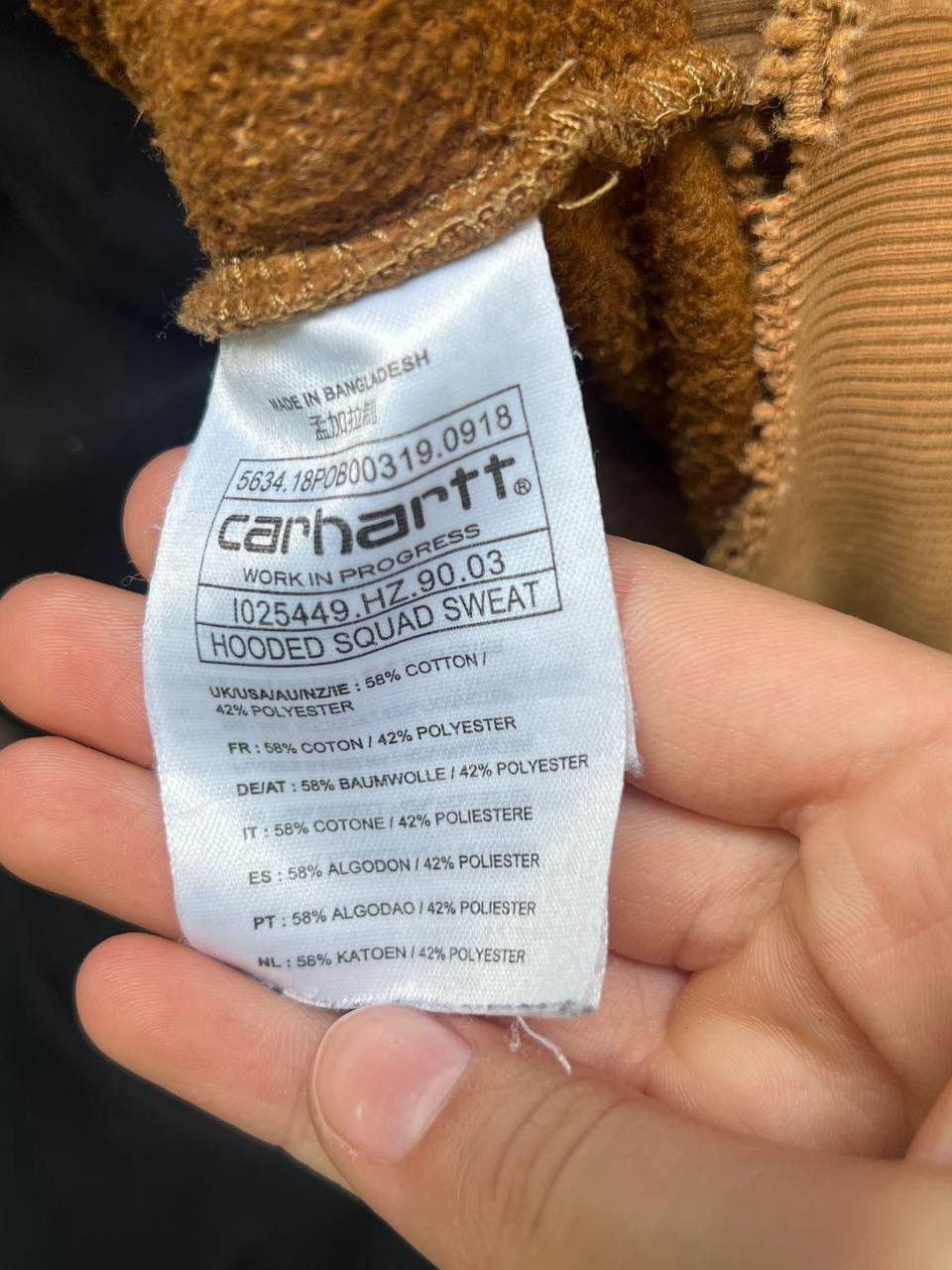 Carhartt × Vintage Carhartt Vintage Distressed Hoodie Sun Faded RARE Size US S / EU 44-46 / 1 - 9 Thumbnail