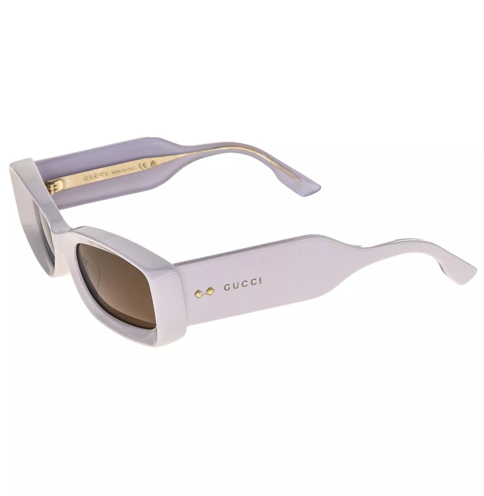 Gucci GUCCI 1528 Ivory Lilac Narrow Gg1528S Sunglasses 003 Size ONE SIZE - 8 Thumbnail