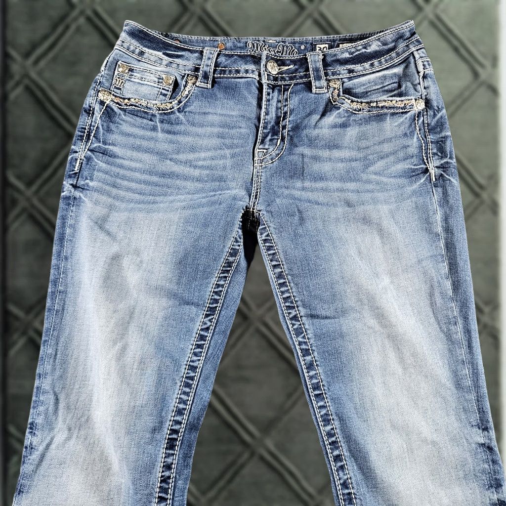 Miss Me Miss Me Jeans Womens 30 Blue Flare Bootcut ME8718BR Women Size See Measurements Size 24" / US 00 / IT 34 - 1 Thumbnail