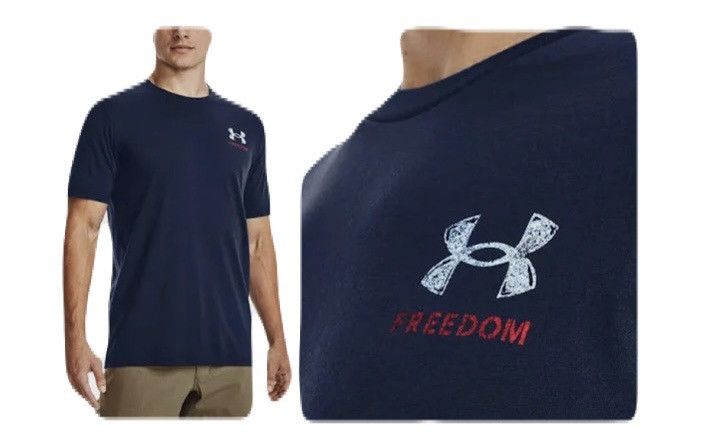 Under Armour Under Armour Men's Navy Blue Freedom Shirt Size US XXL / EU 58 / 5 - 1 Thumbnail