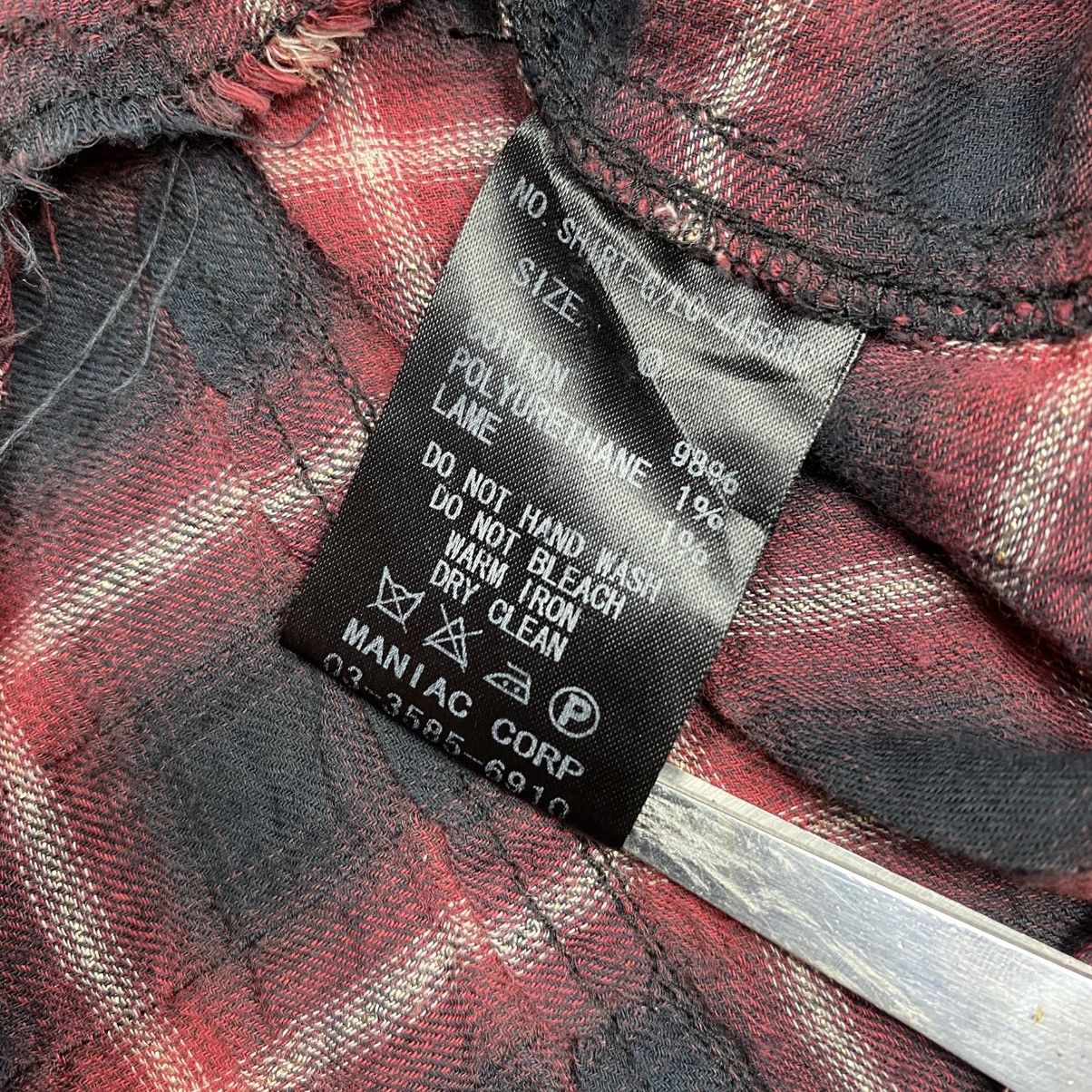 Le Grande Bleu (L.G.B.) LGB Distressed Plaid Flannel Shirts Size US XS / EU 42 / 0 - 13 Thumbnail