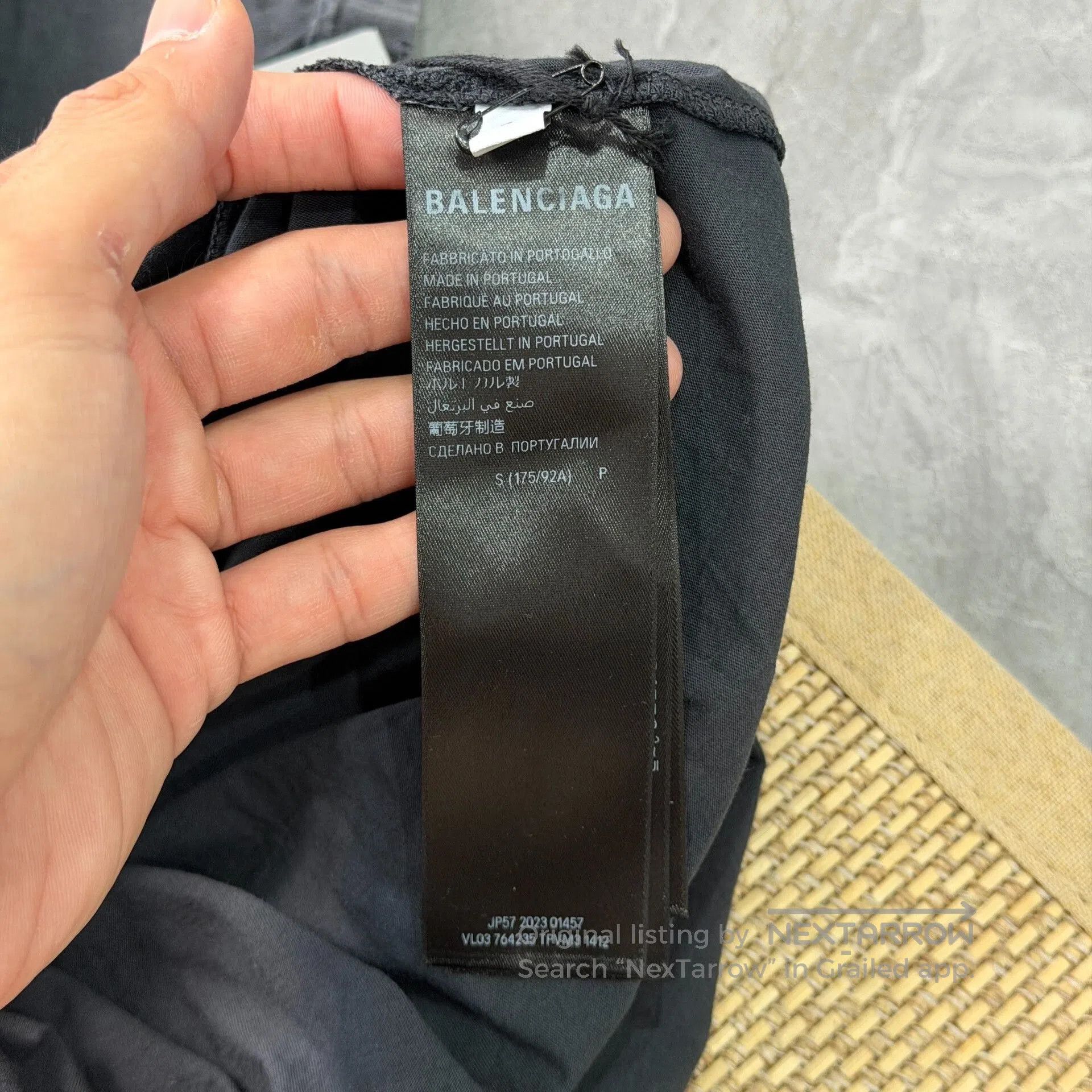 Balenciaga Balenciaga Black Washed Short Sleeve Tee. Size US S / EU 44-46 / 1 - 5 Thumbnail