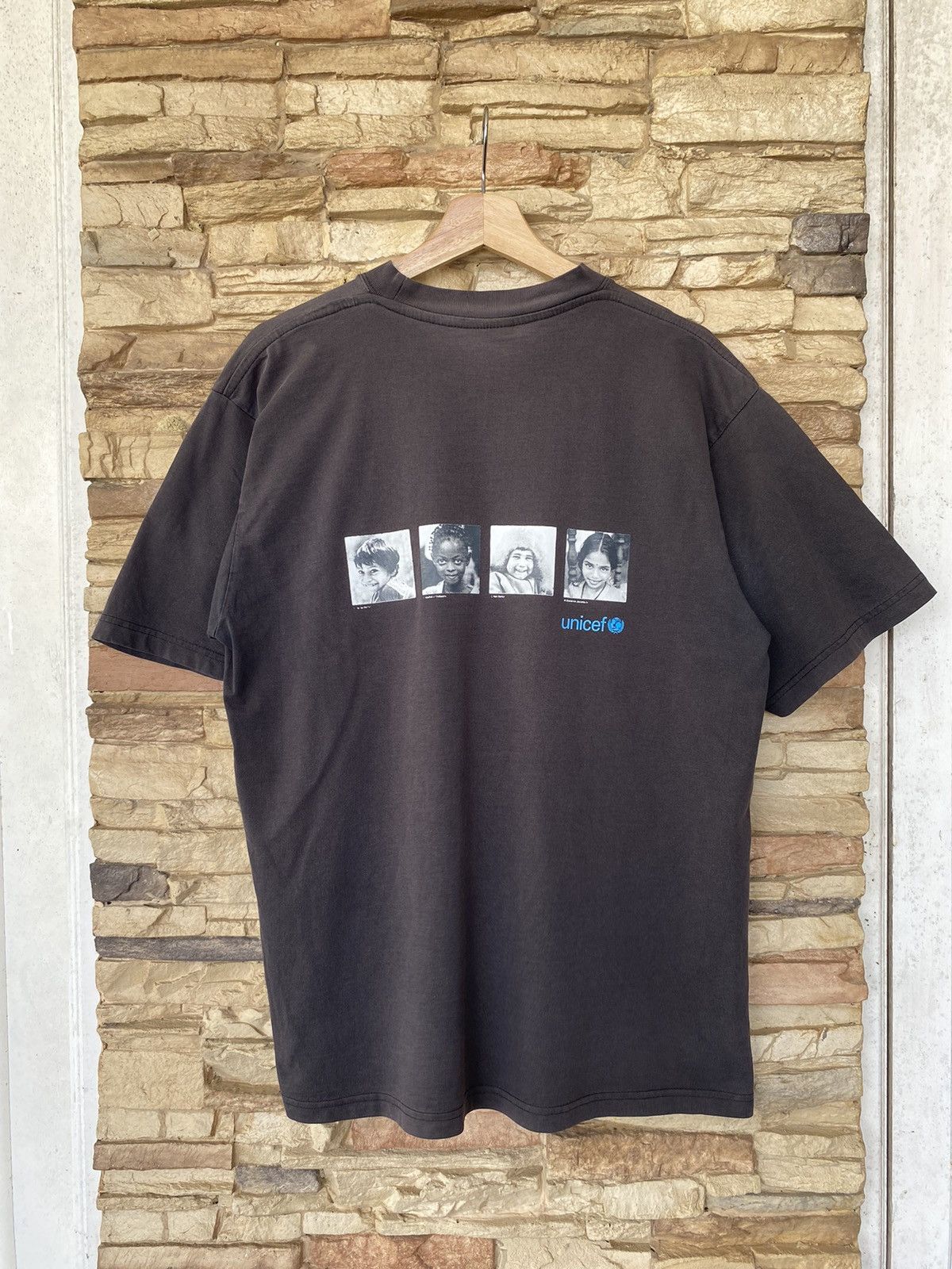 Vintage Rare Vintage UNICEF Campaign Photo Tees Faded Size US L / EU 52-54 / 3 - 1 Thumbnail