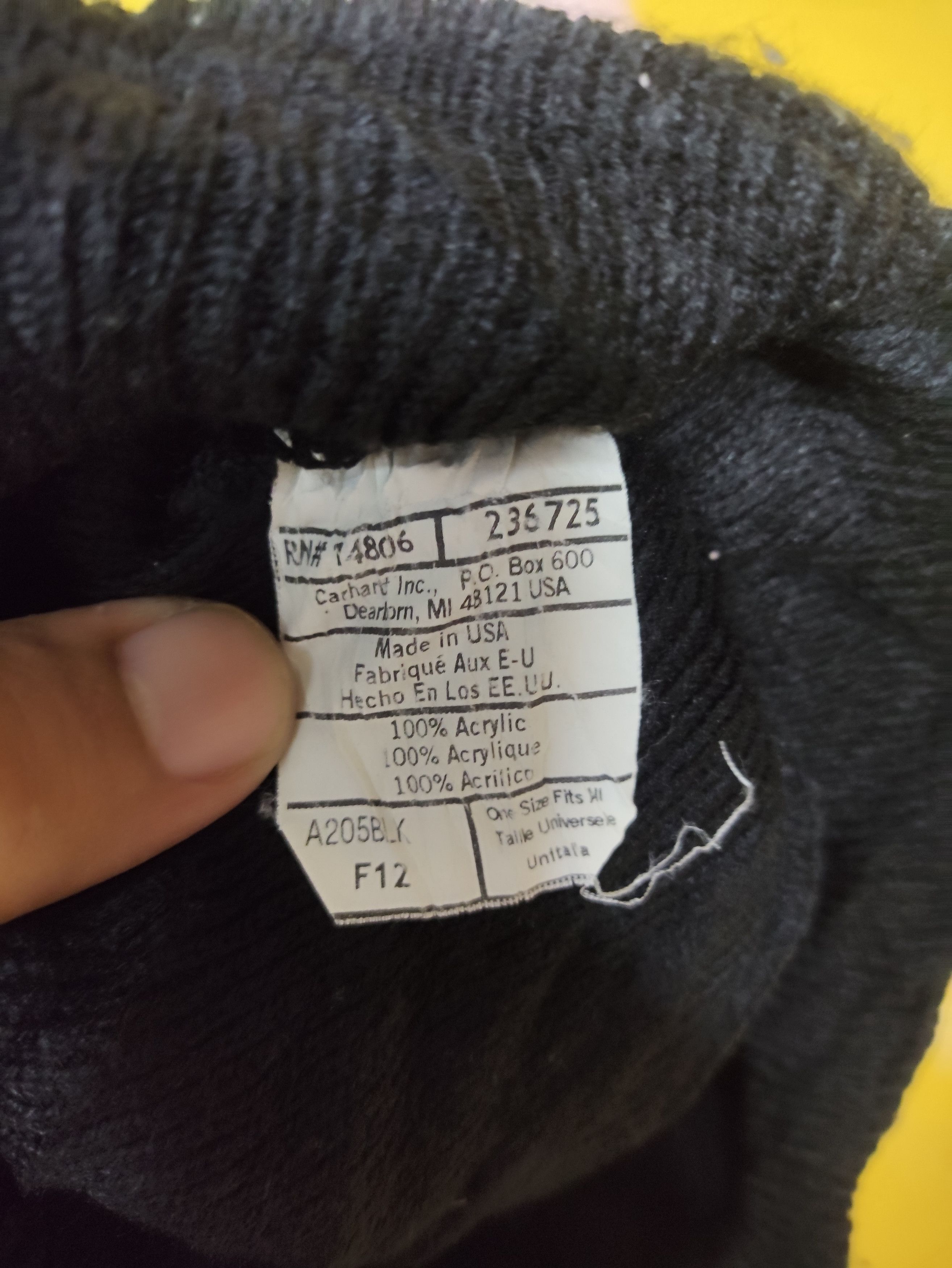 Carhartt × Vintage Vintage Carhartt beanie Made in USA 💥 Nice Stuff Size ONE SIZE - 3 Thumbnail