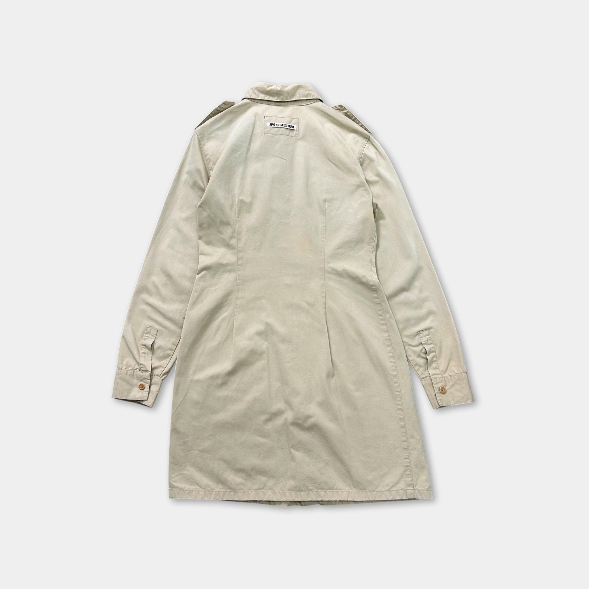 Jean Paul Gaultier Jean Paul Gaultier Long Cargo Beige Shirt Size S / US 4 / IT 40 - 5 Thumbnail
