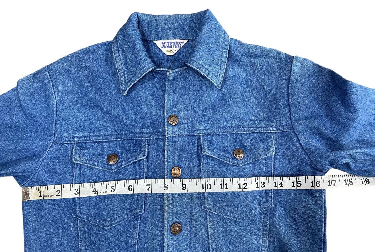 Vintage Vintage BLUE WAY Boys Denim Jacket Button Size US XXS / EU 40 - 16 Thumbnail