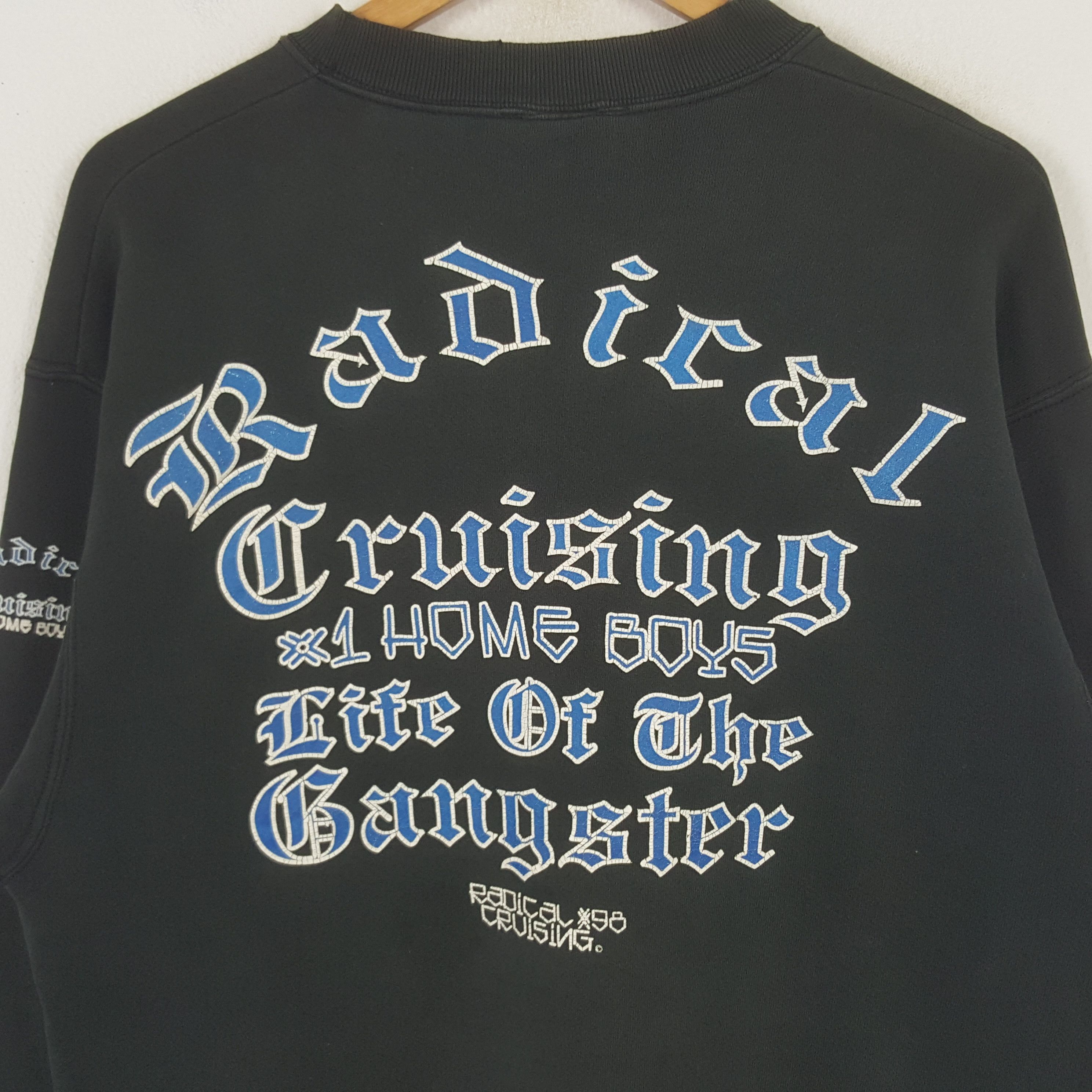 Vintage Vintage Radical Cruising Hip-hop Style Sweatshirt C289N15 Size US M / EU 48-50 / 2 - 2 Thumbnail