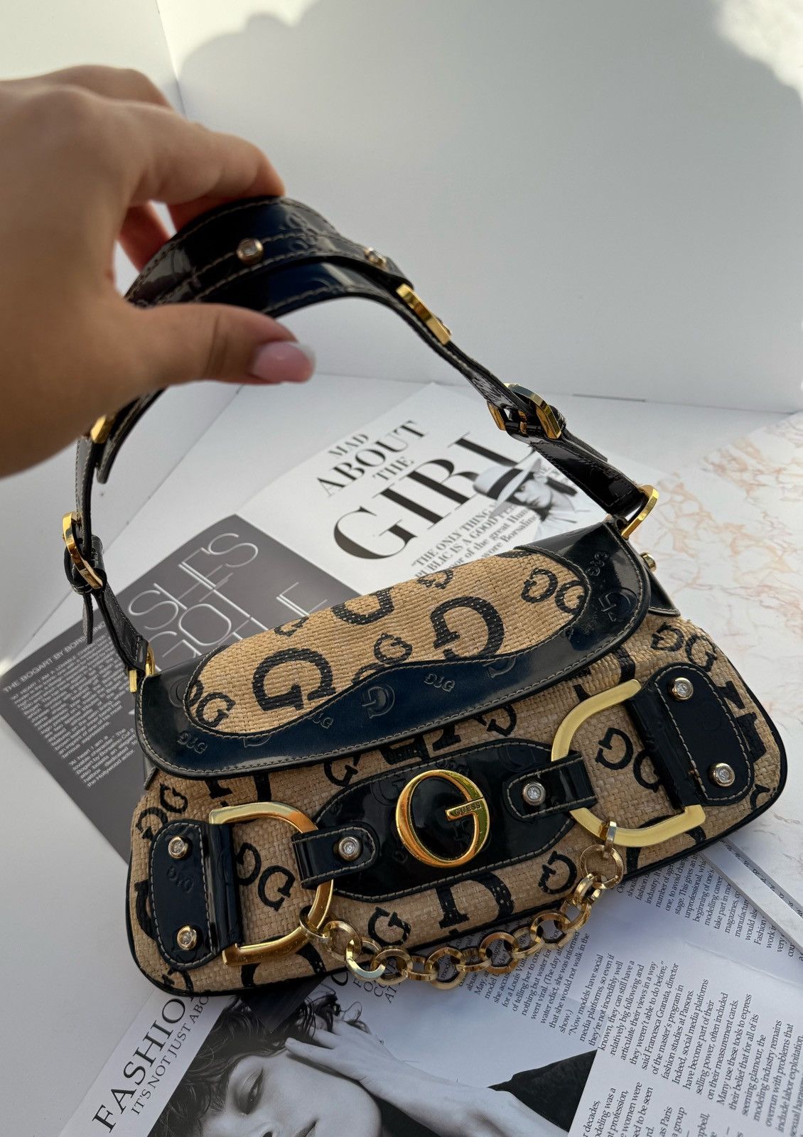 Guess Guess wicker vintage bag Size ONE SIZE - 16 Thumbnail
