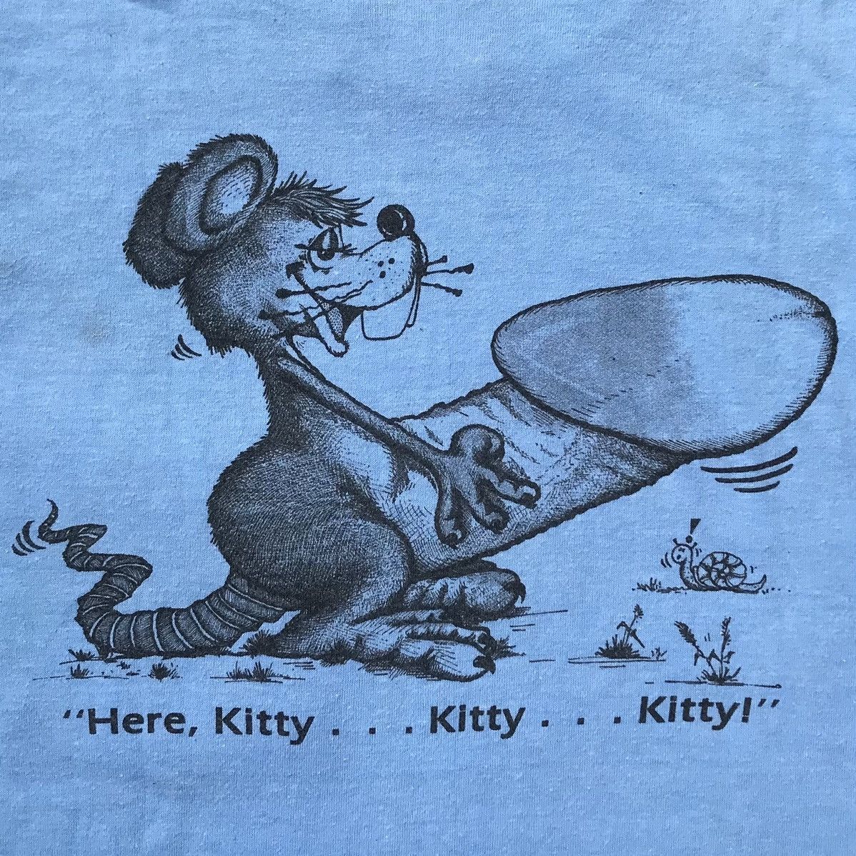 Vintage Vintage 90s Porn Tee Humor Graphic Here, Kitty Kitty Kitty Size US M / EU 48-50 / 2 - 4 Thumbnail