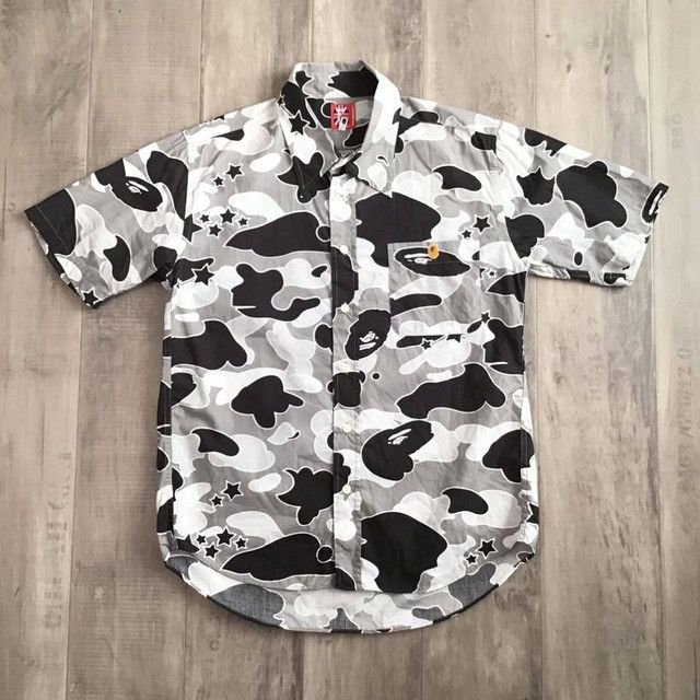 Bape × Nigo 🔥Vintage🔥 BAPE STA camo shirt a bathing ape star NIGO Size US S / EU 44-46 / 1 - 1 Thumbnail