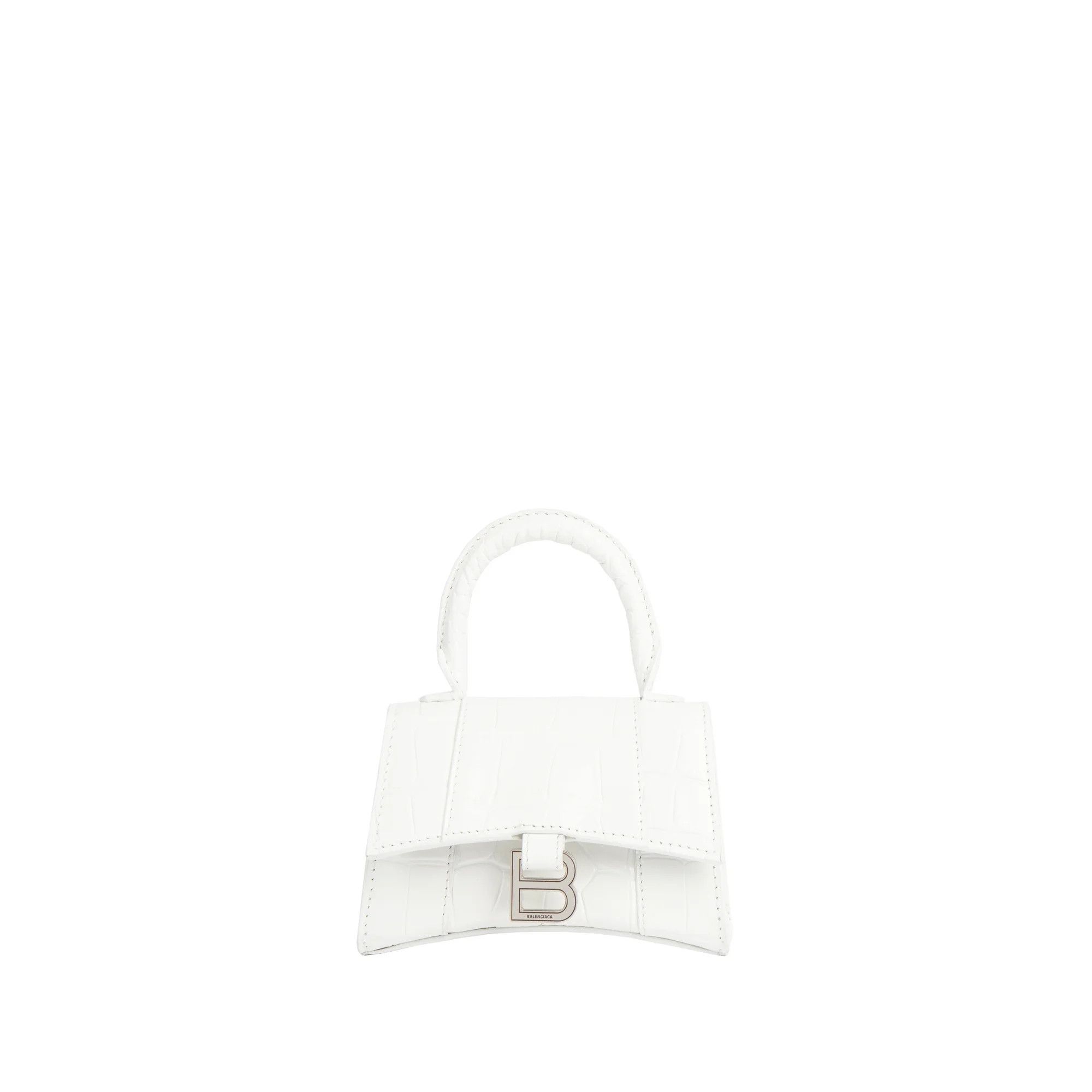 Balenciaga o1tr1nto0525 Size: OS / Hourglass Mini Handbag in White Size ONE SIZE - 1 Preview