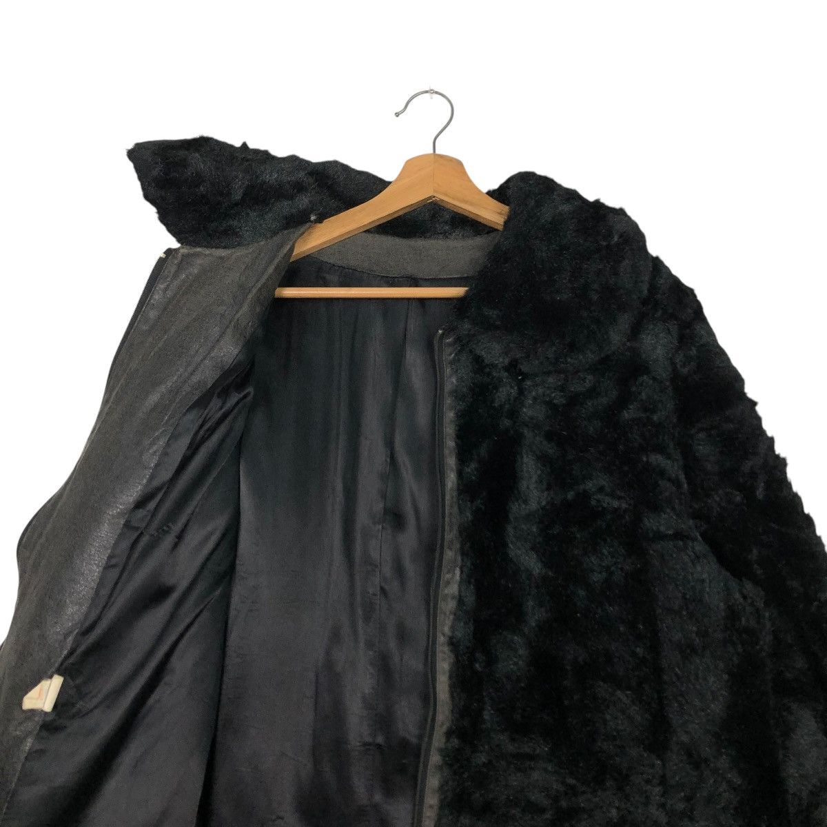 Japanese Brand 🔥VINTAGE GENUINE LEATHER JACKET MINK FUR BLANKET UNBRANDED Size US M / EU 48-50 / 2 - 14 Thumbnail