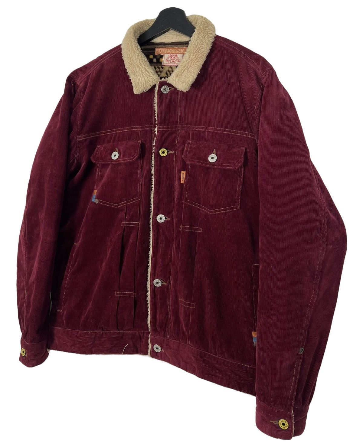Japanese Brand Vintage Kriff Mayer Sherpa Jacket Size US L / EU 52-54 / 3 - 4 Thumbnail