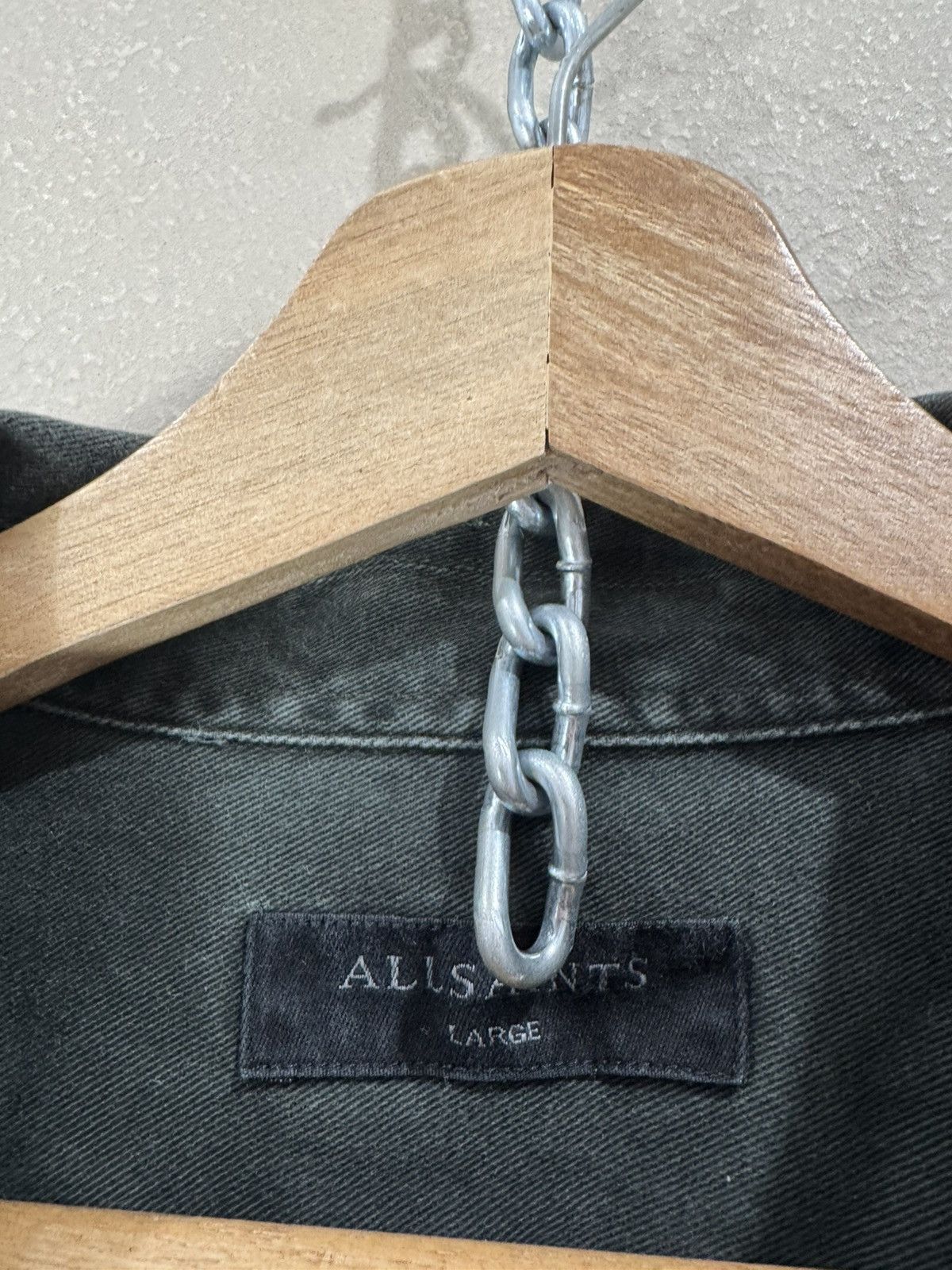 Allsaints Vintage All Saints Spitalfields Denim Faded Bedford LS Shirt Size US L / EU 52-54 / 3 - 3 Thumbnail