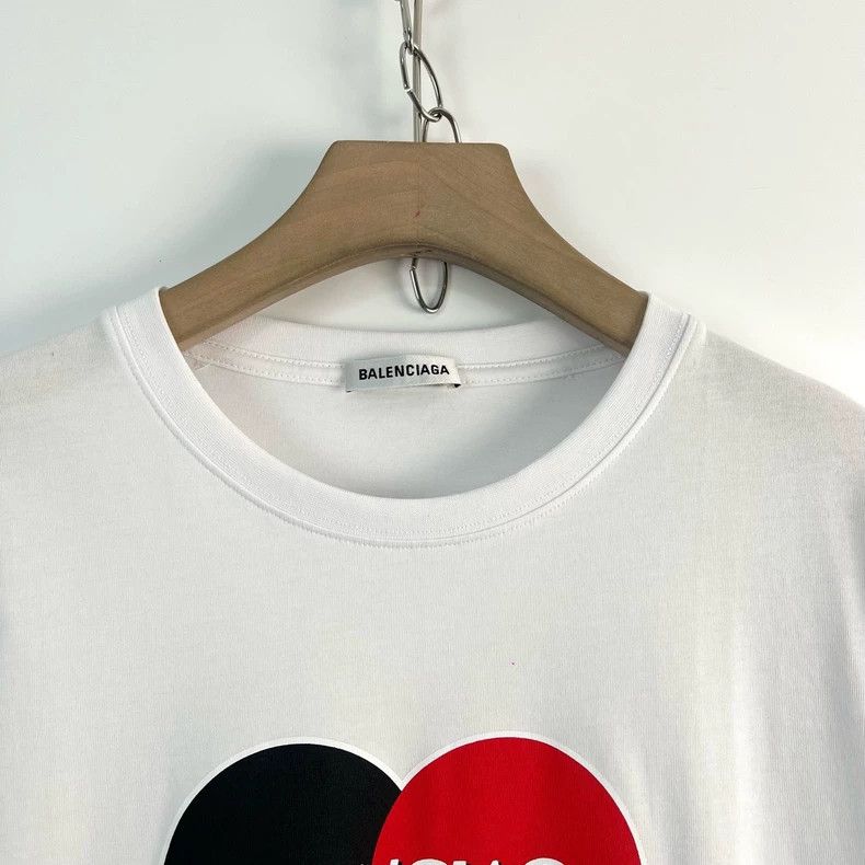 Balenciaga Logo Letter Print Round Neck T-Shirt