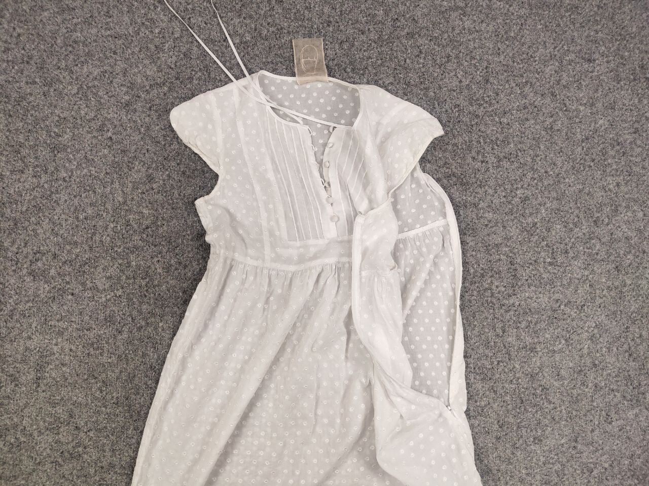 Japanese Brand Yangany Japan Made Design Light white Dress Size S / US 4 / IT 40 - 11 Thumbnail