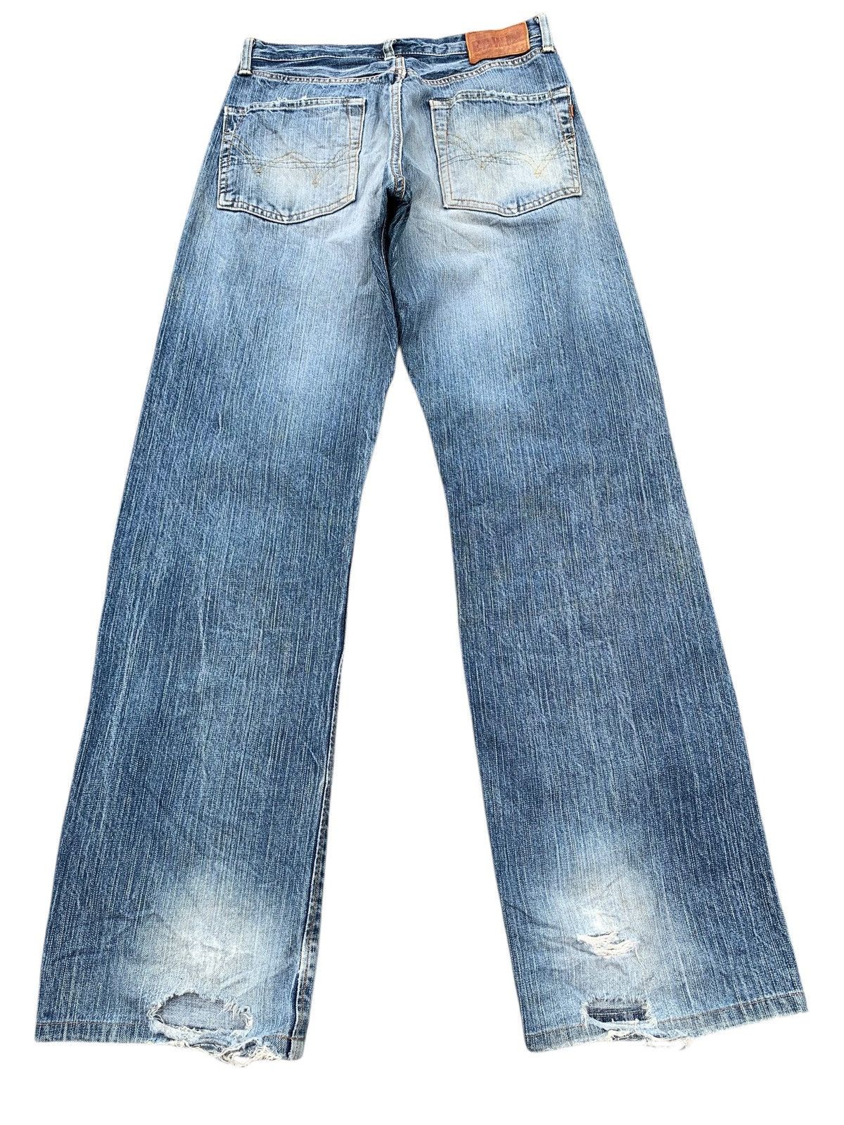 Edwin VINTAGE EDWIN 505z SELVEDGE FADED & RUSTY DISTRESSED DENIM Size US 29 - 5 Thumbnail