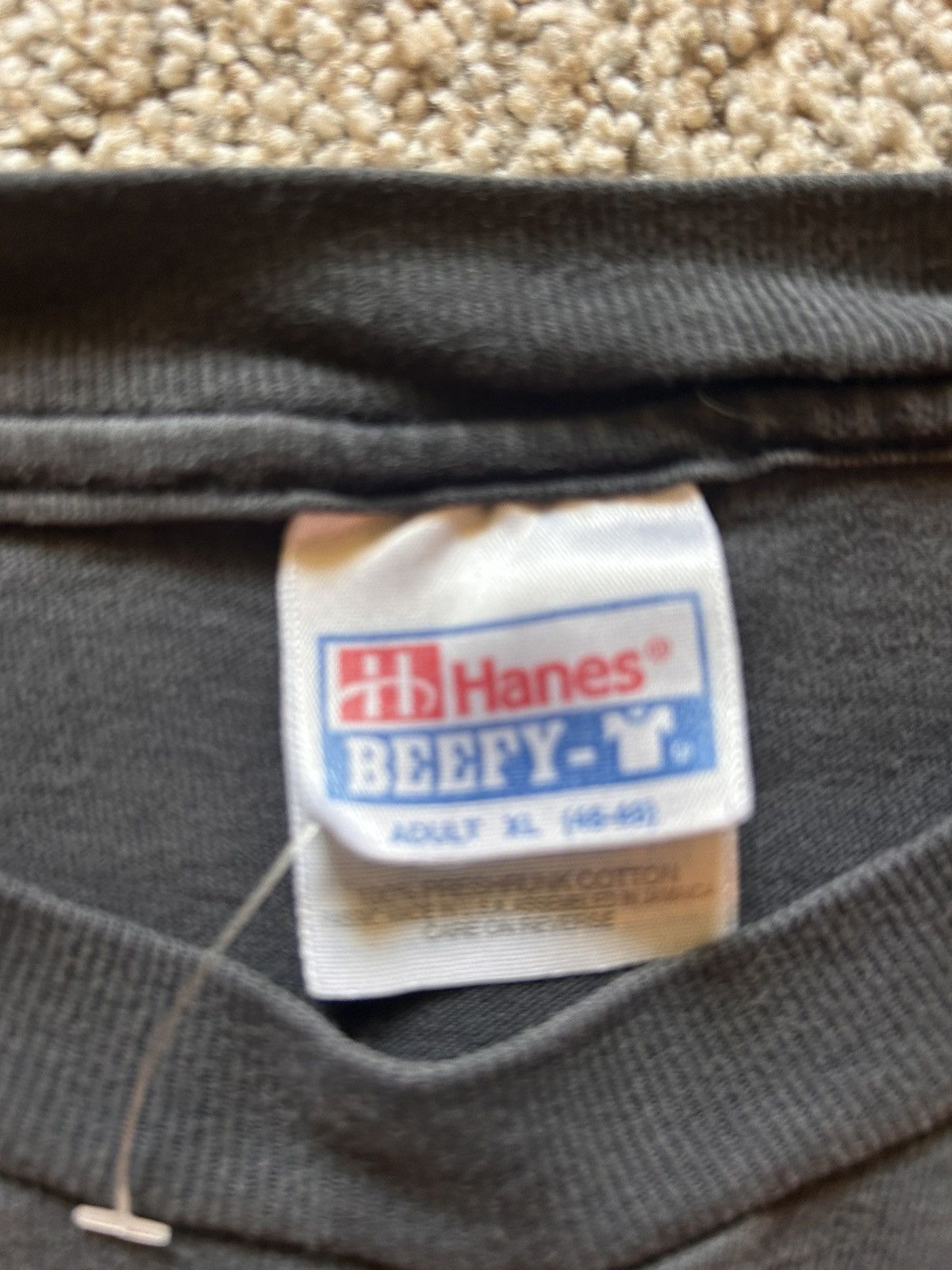Hanes × Vintage E. Coli vintage black t shirt Size US XL / EU 56 / 4 - 3 Thumbnail