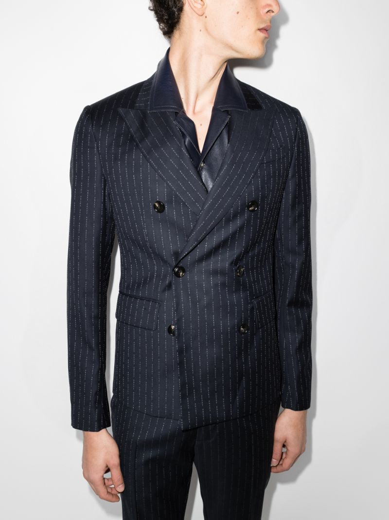 Amiri o1gr1nt1024 Double Breasted Blazer in Navy Size US M / EU 48-50 / 2 - 3 Thumbnail