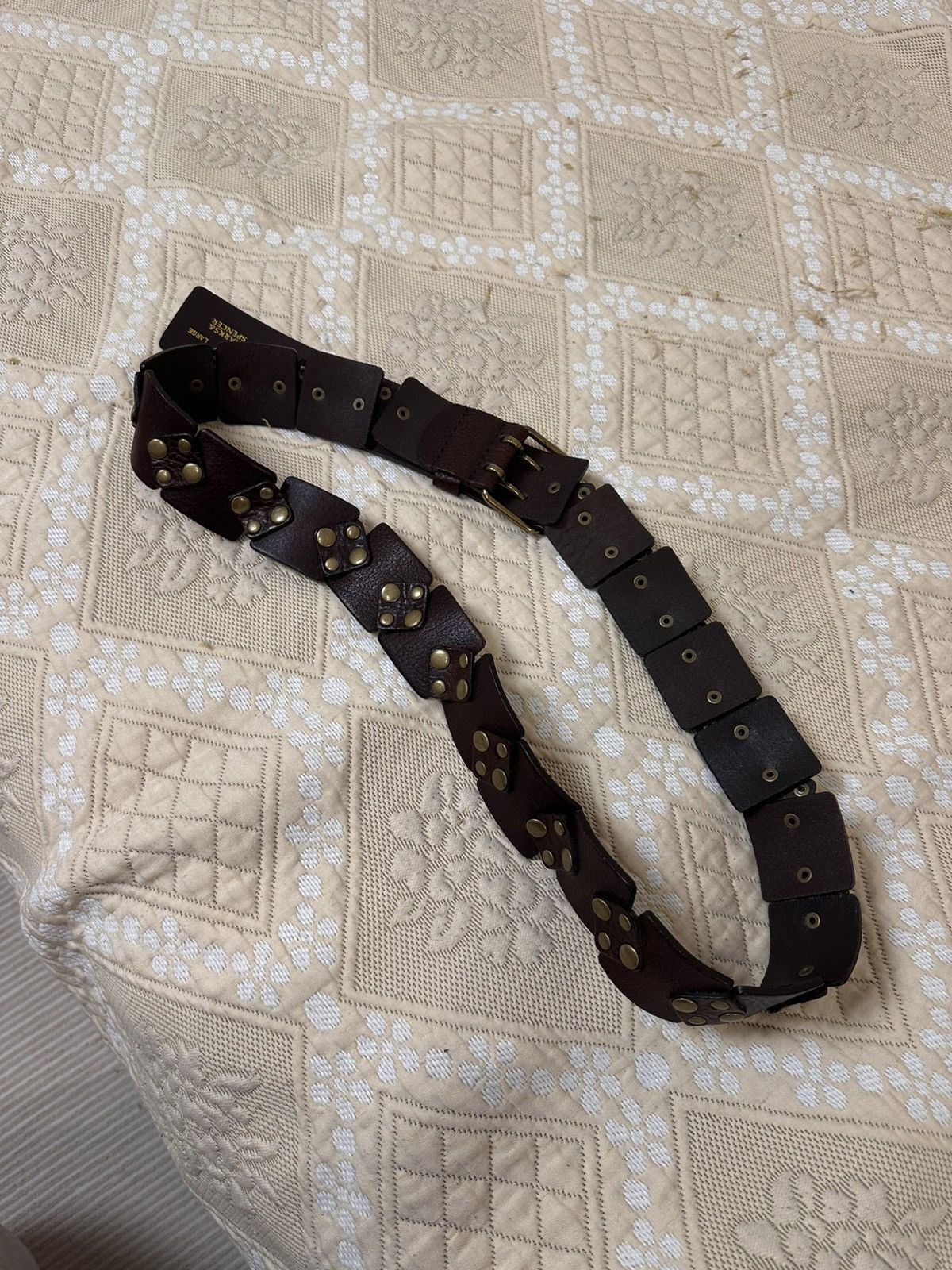 Marks & Spencer 🔥 Marks & Spencer Leather Y2K Belt BB Simon Diesel YSL Prada Size ONE SIZE - 6 Thumbnail
