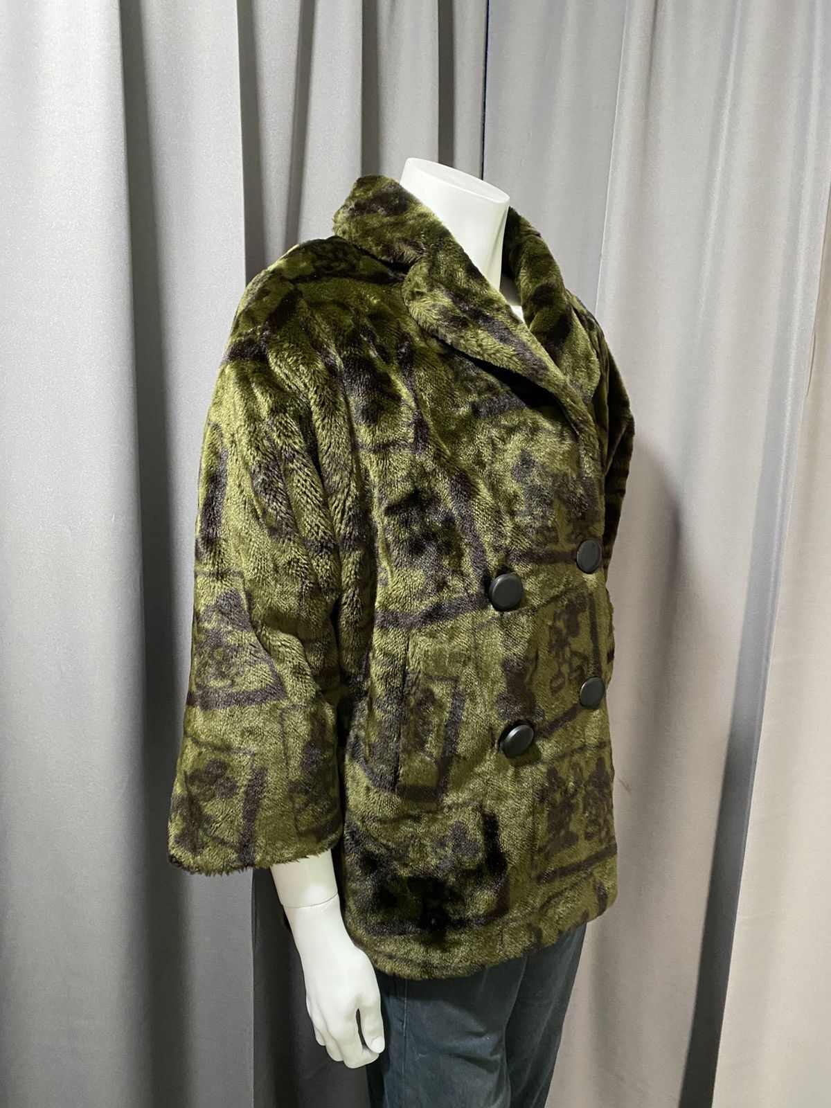 Mickey Mouse 1992 Apparence x Mickey Mouse Faux Fur Double Breasted Coat Size US M / EU 48-50 / 2 - 2 Thumbnail