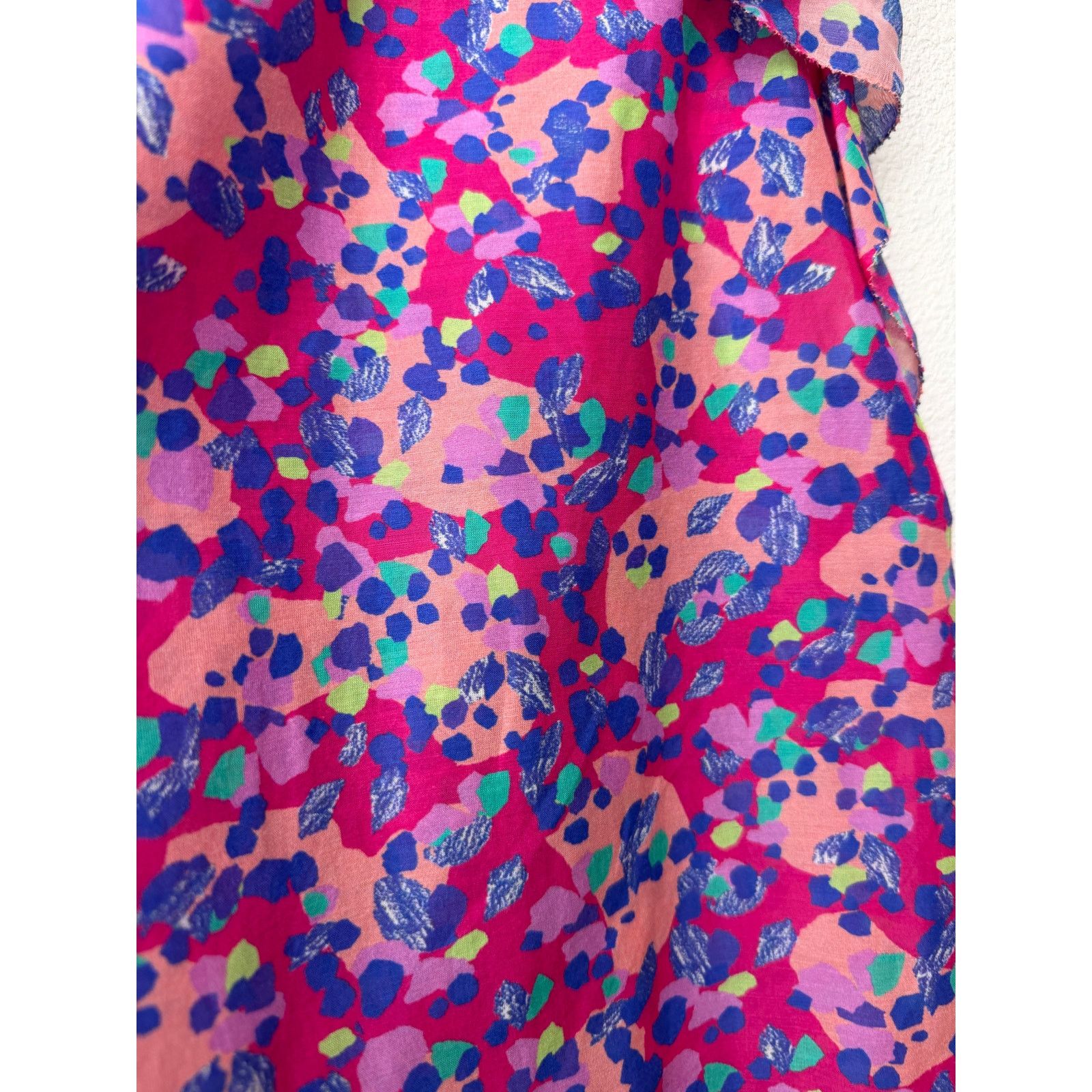 Other Caballero Evelyn Multi Dot Ruffle Top Women XS Pink Size XS / US 0-2 / IT 36-38 - 8 Thumbnail