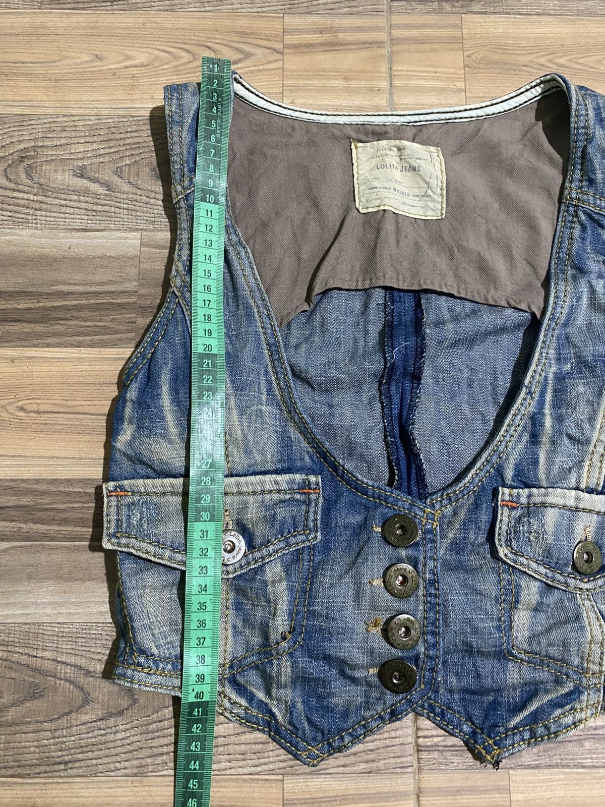 Japanese Brand LOLITA VEST DENIM Size S / US 4 / IT 40 - 8 Thumbnail