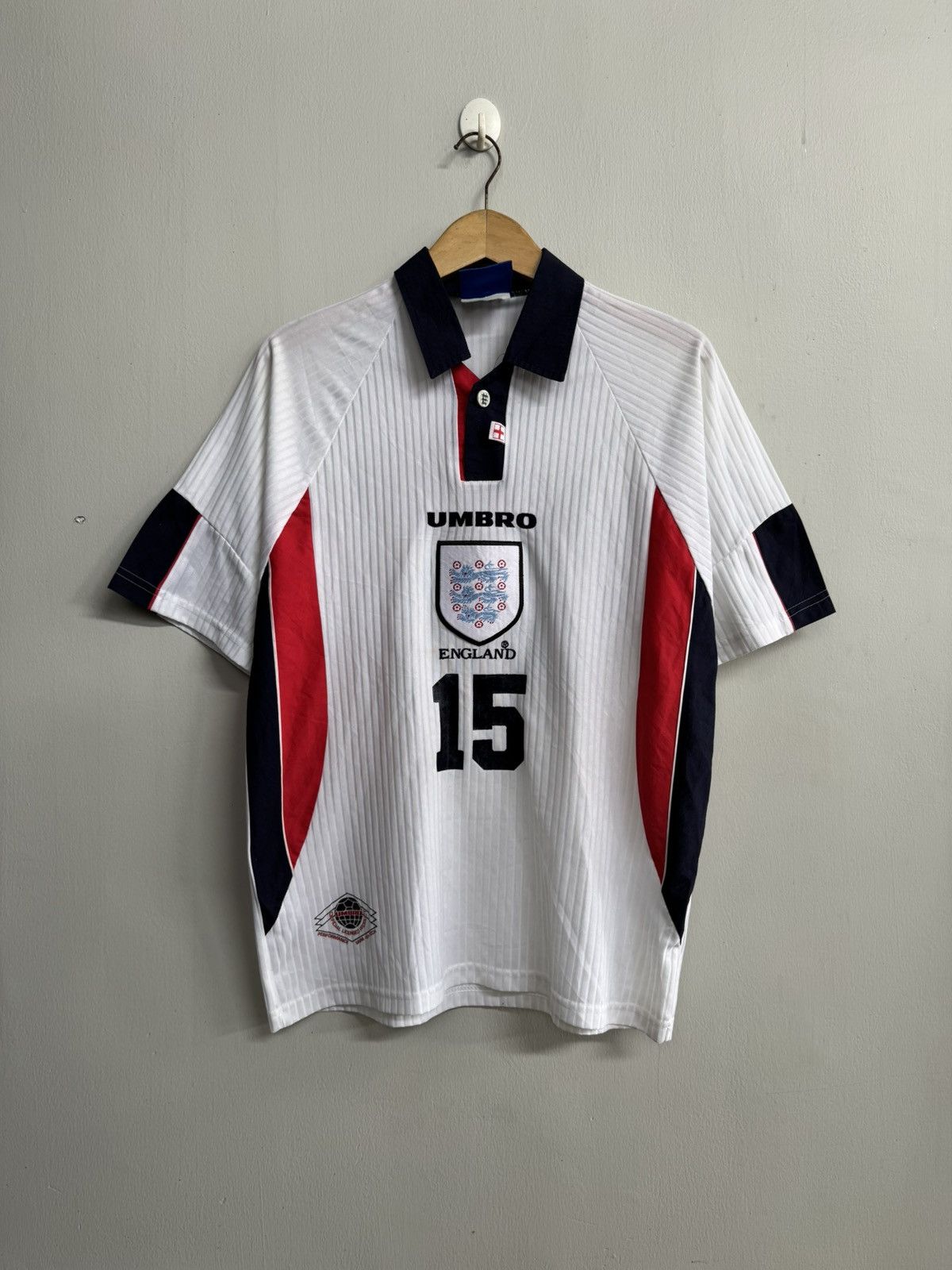 Umbro ENGLAND 1997-1999 HOME JERSEY SHIRT Size US M / EU 48-50 / 2 - 1 Thumbnail