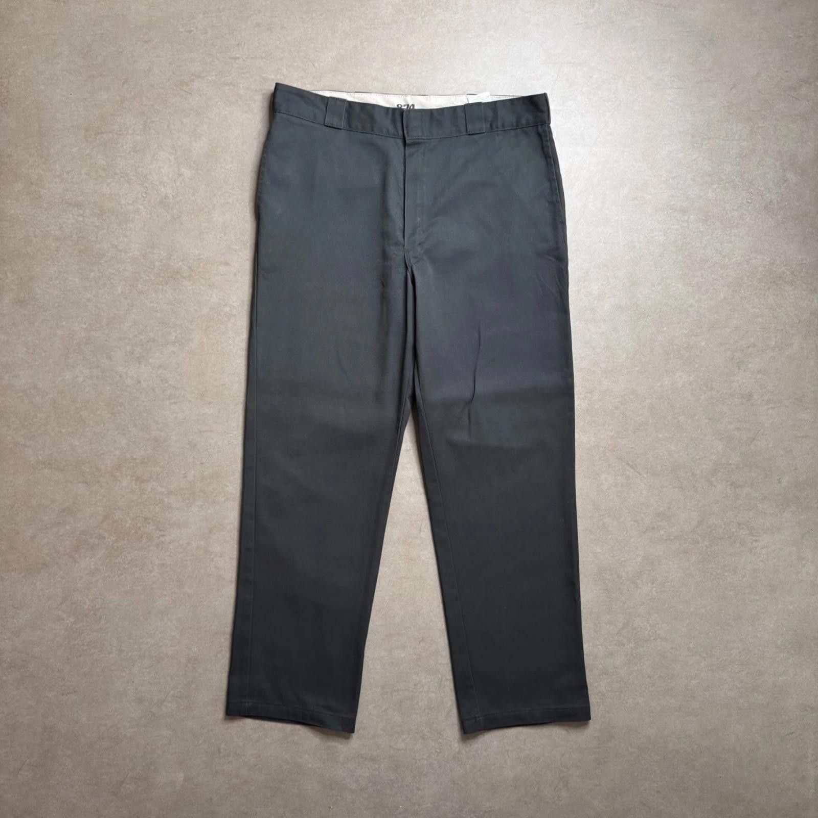 Dickies Vintage Dickies Gray 874 Original Pants - 36x31 Size US 36 / EU 52 - 1 Thumbnail