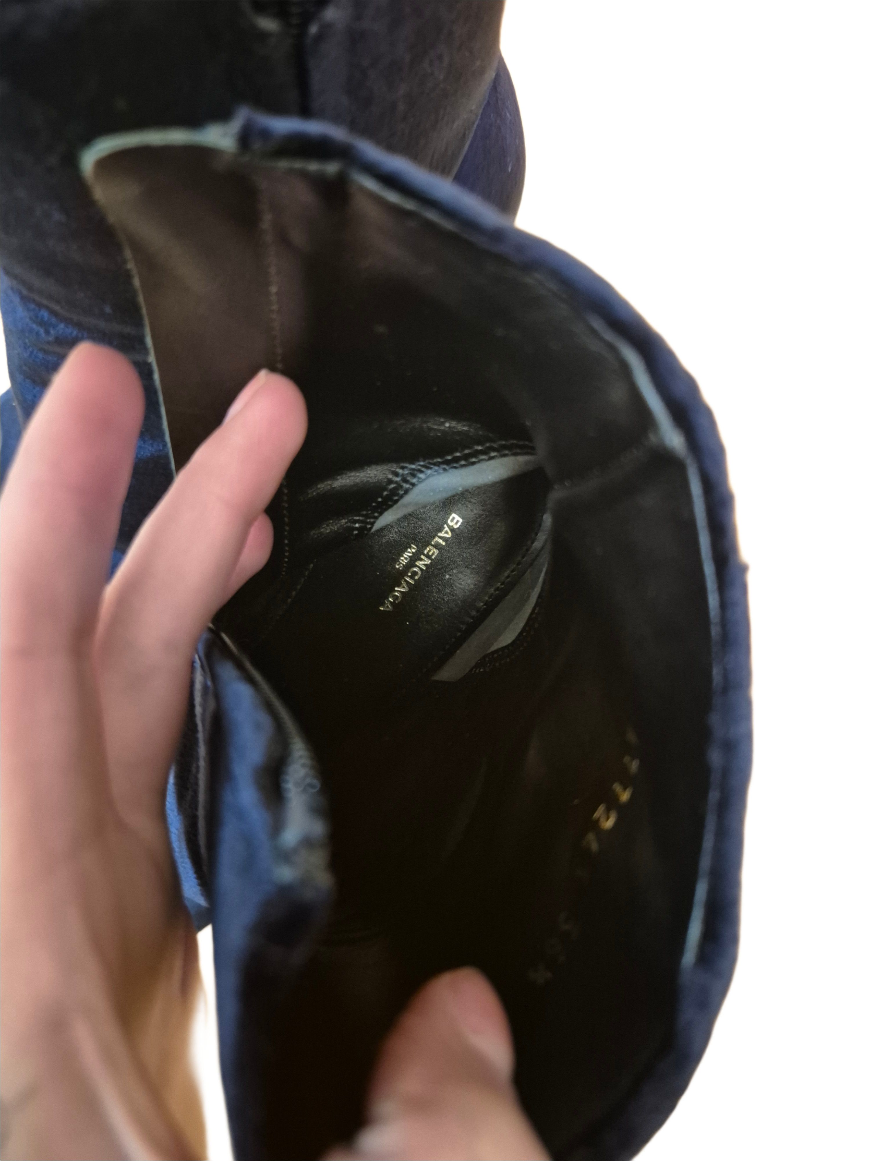 Balenciaga Balenciaga boots Stiefeletten Samt navyblue opium archive Size US 6.5 / IT 36.5 - 5 Thumbnail