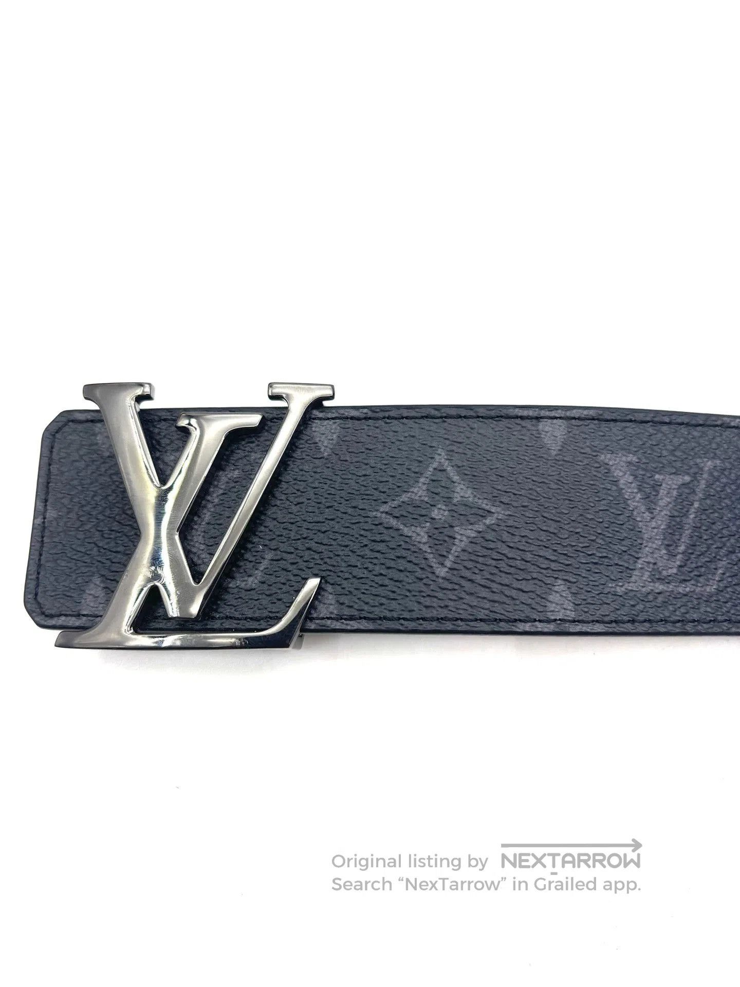 Louis Vuitton LV Initiales Monogram Leather Belt. Size ONE SIZE - 6 Thumbnail