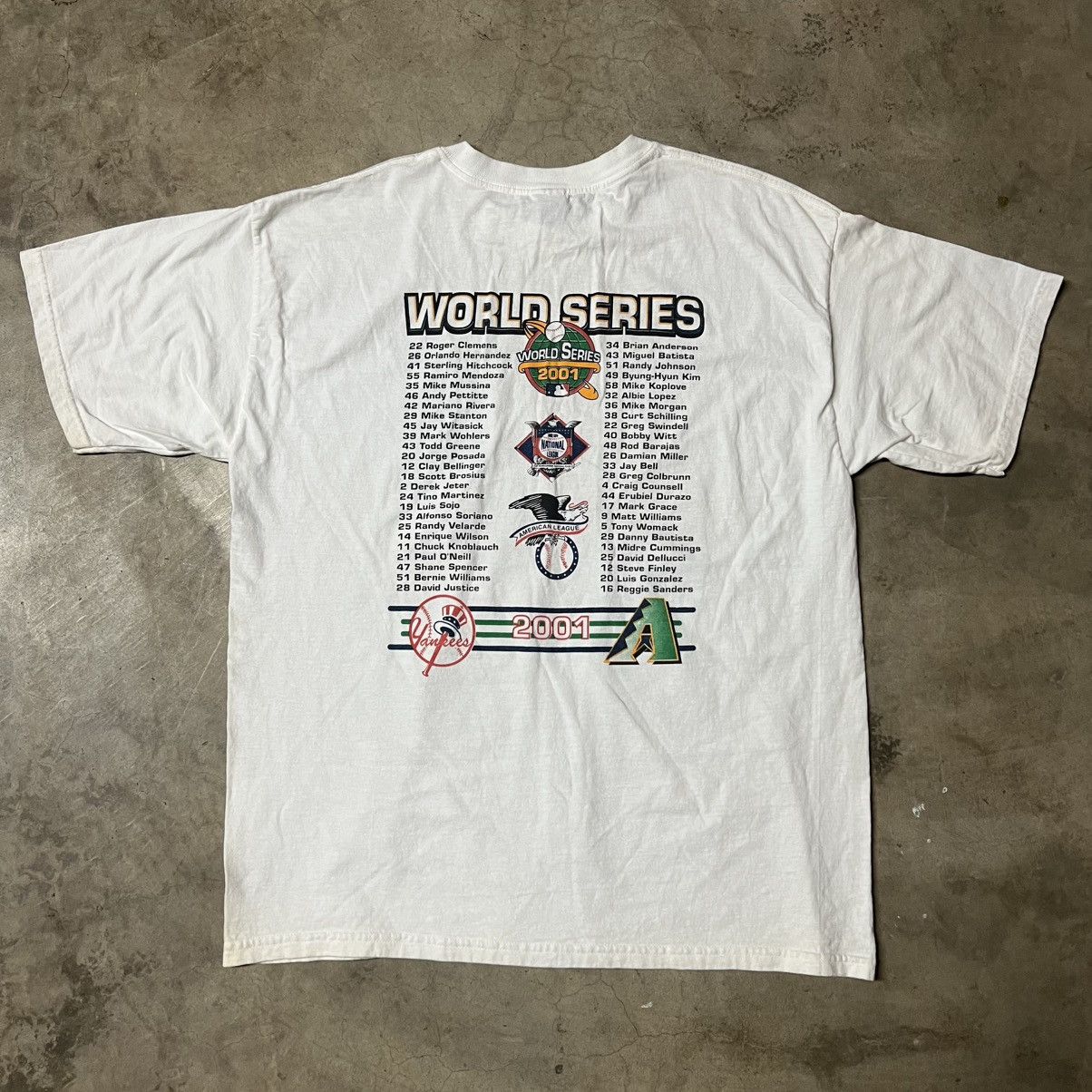 NFL × New York Yankees × Vintage Vintage 2001 MLB Yankees vs Diamondbacks World Series Shirt Size US XL / EU 56 / 4 - 6 Thumbnail