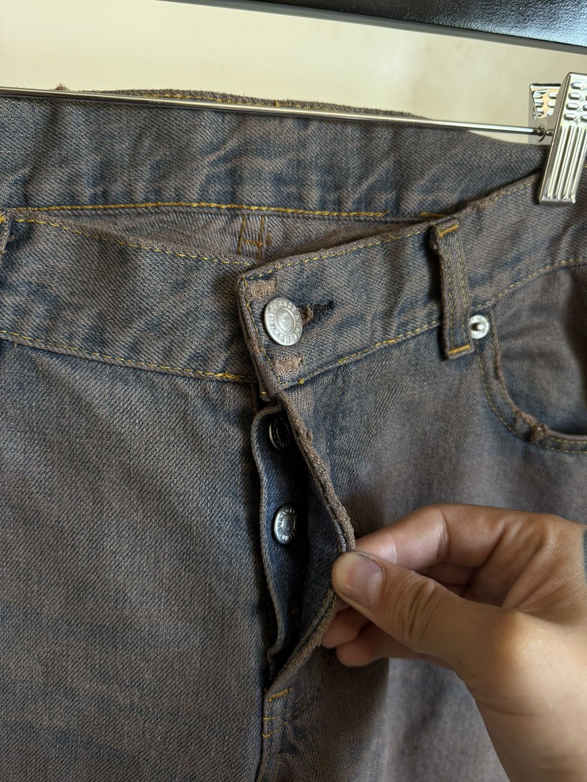Helmut Lang Early 2000’s Bootcut Jeans Size US 32 / EU 48 - 5 Thumbnail