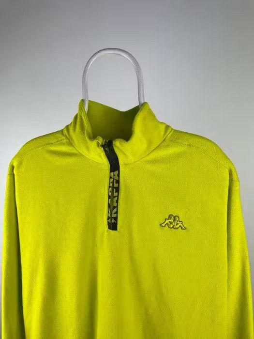 Kappa Vintage kappa fleece jacket 1/4 logo zip size XXLarge acid Size US XXL / EU 58 / 5 - 3 Thumbnail