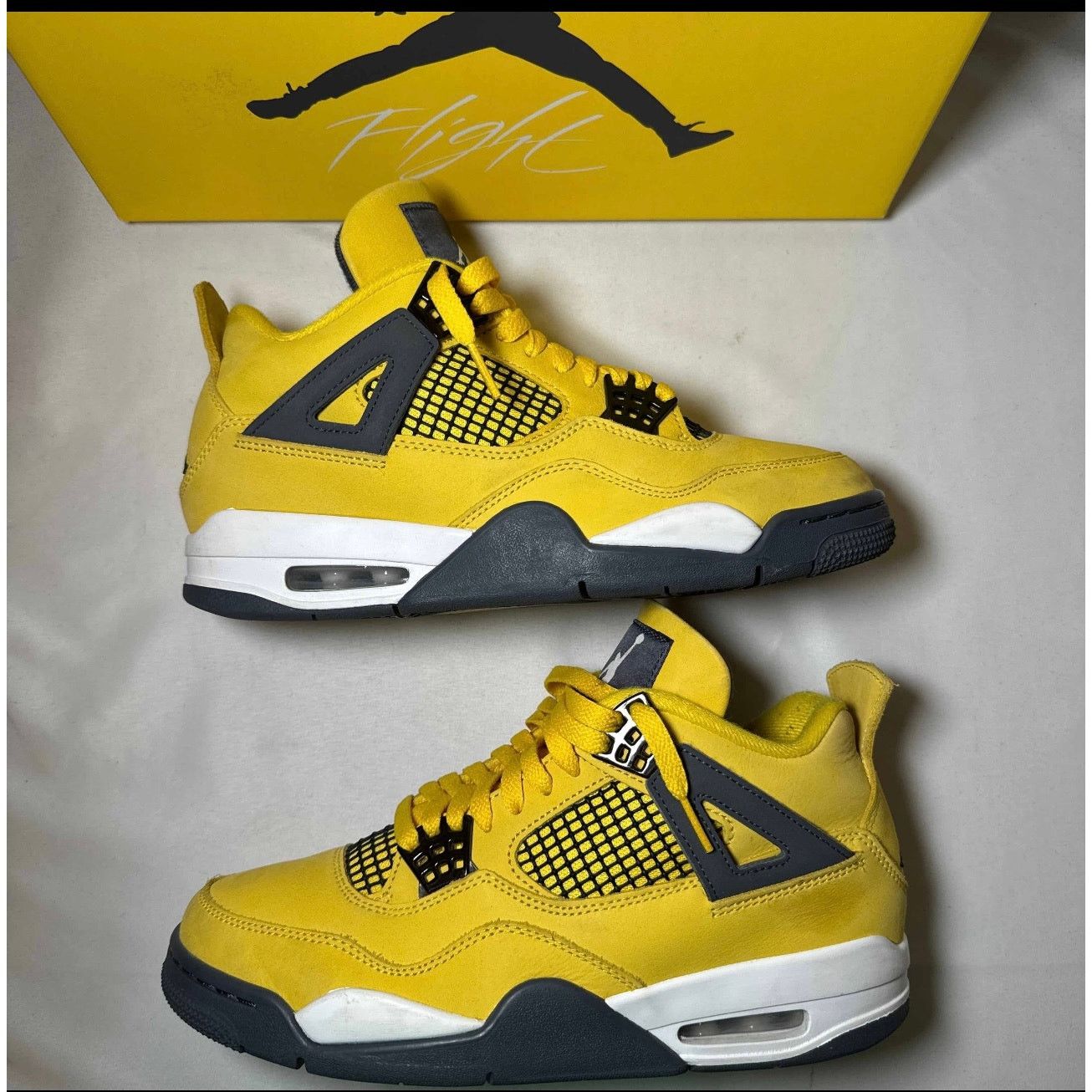 Jordan Brand × Nike Size 8 - Nike Air Jordan 4 Retro Lightning 2021 Men's Shoes Size US 8 / EU 41 - 2 Thumbnail