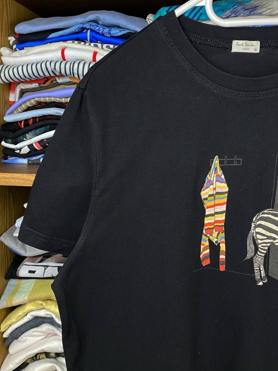Paul Smith Paul Smith "Undressed Zebra" Printed Graphic Tee Size US M / EU 48-50 / 2 - 2 Thumbnail