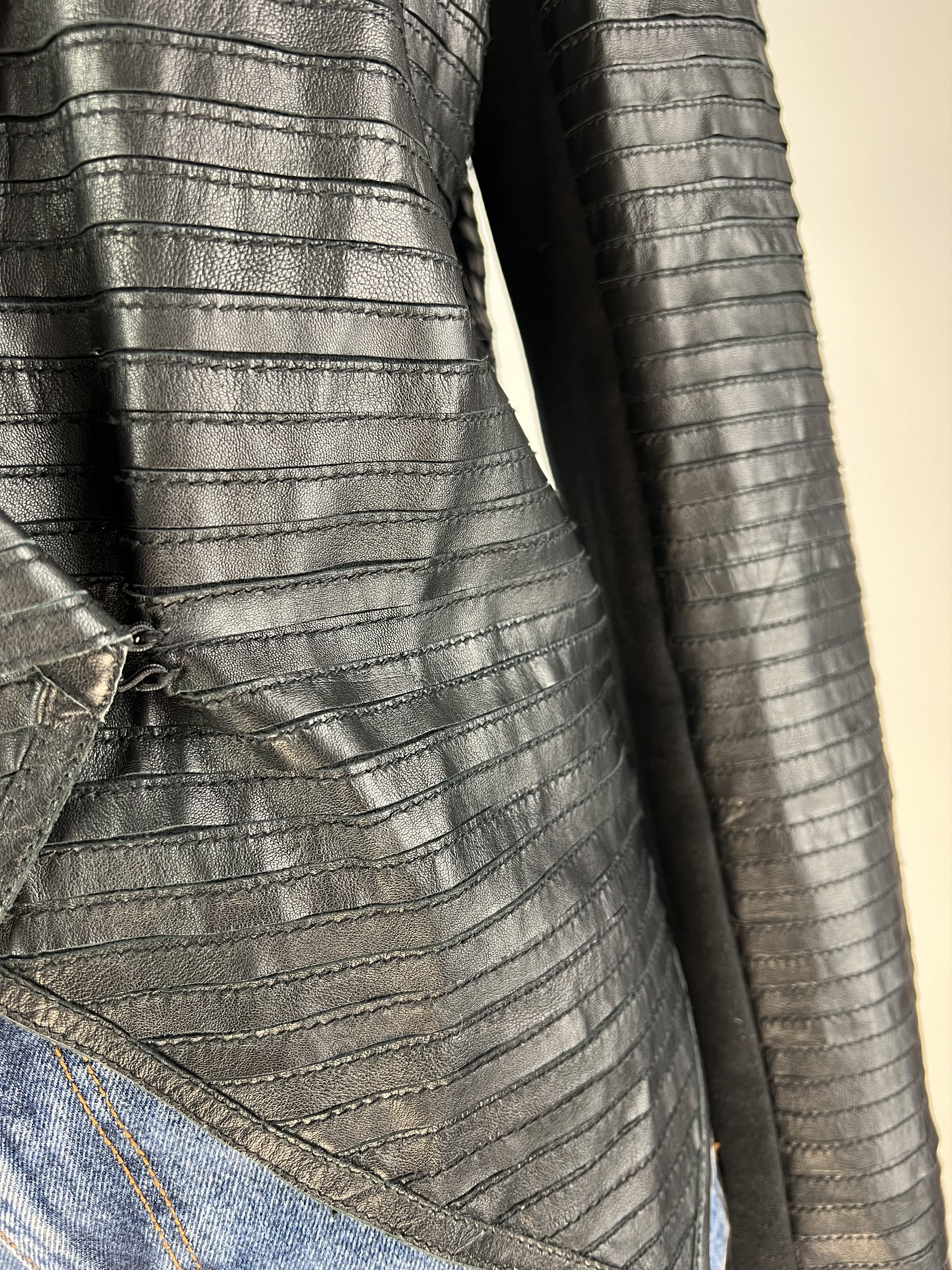 Designer Freaky Nation Women's Asimmetrical Leather Jacket Size M Size M / US 6-8 / IT 42-44 - 8 Thumbnail
