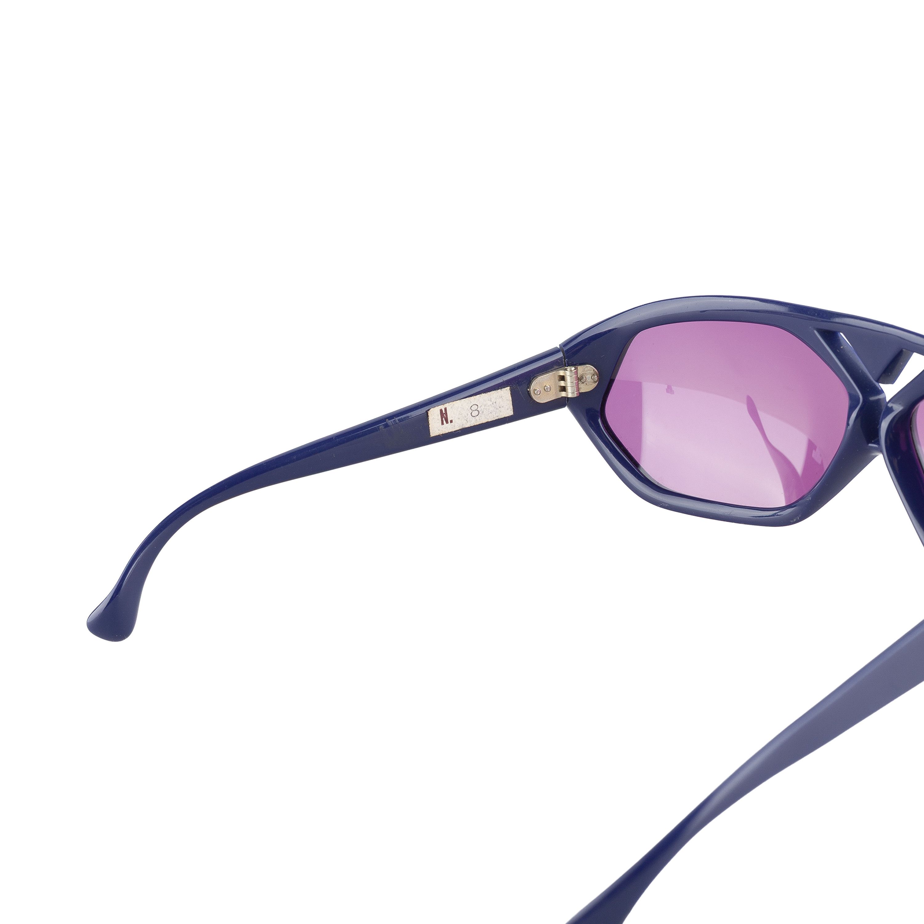 Yves Saint Laurent YSL Yves Saint Laurent RARE 80's Navy Sunglasses Size ONE SIZE - 8 Thumbnail