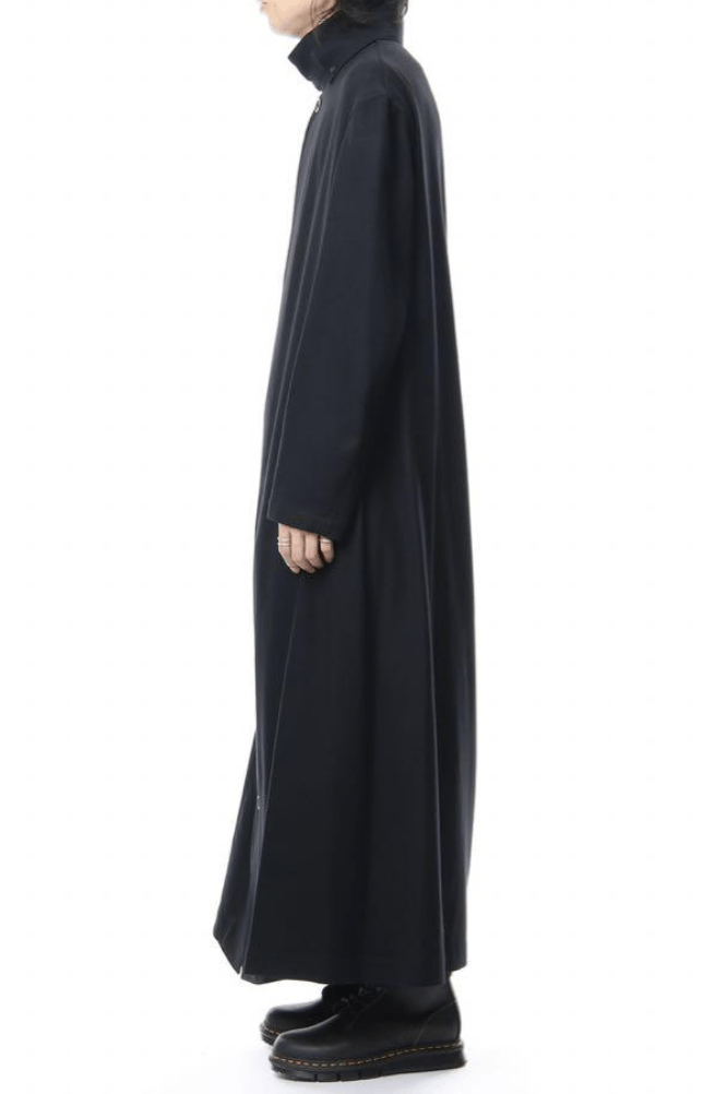 Yohji Yamamoto Yohji Yamamoto Pour Homme W/Viyella Collared Tab Coat Dress Size US S / EU 44-46 / 1 - 12 Thumbnail