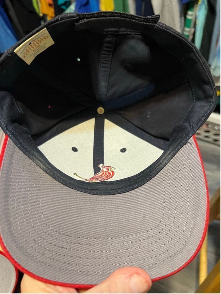 MLB Men's MLB St. Louis Cardinals Black Red Baseball Cap Size ONE SIZE - 5 Thumbnail