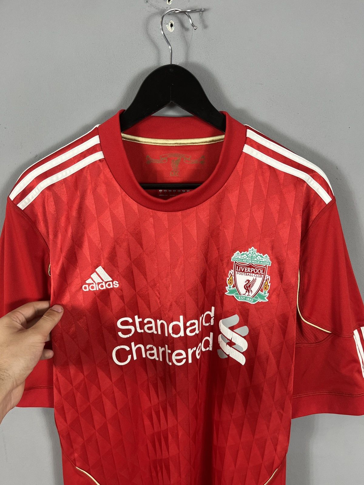 Adidas Liverpool FC Adidas 2010/11 Home Y2k Football Shirt Size US L / EU 52-54 / 3 - 2 Thumbnail