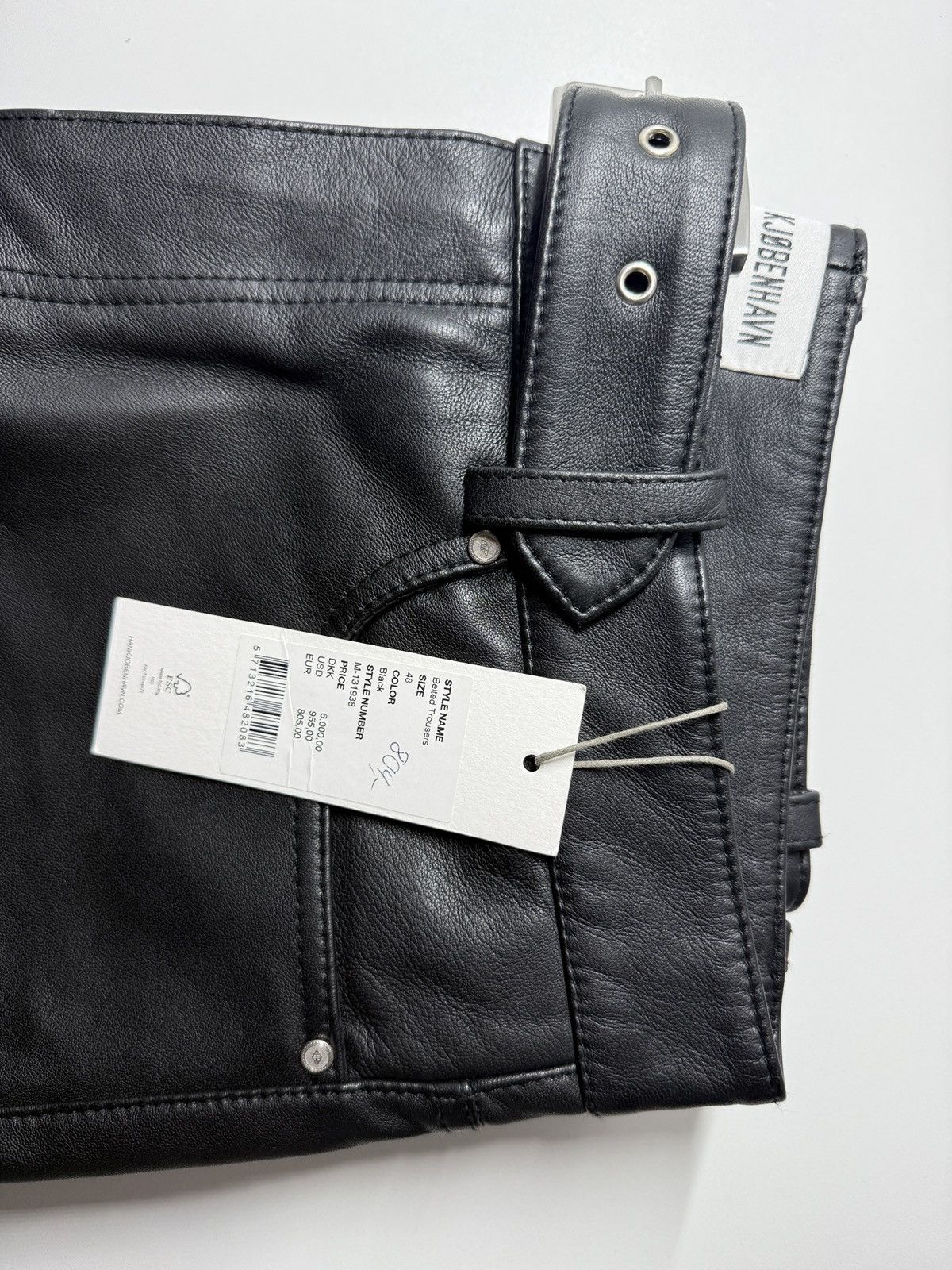 Other HAN KJOBENHAVN Leather Belted Trousers size 48 Size US 31 - 2 Thumbnail