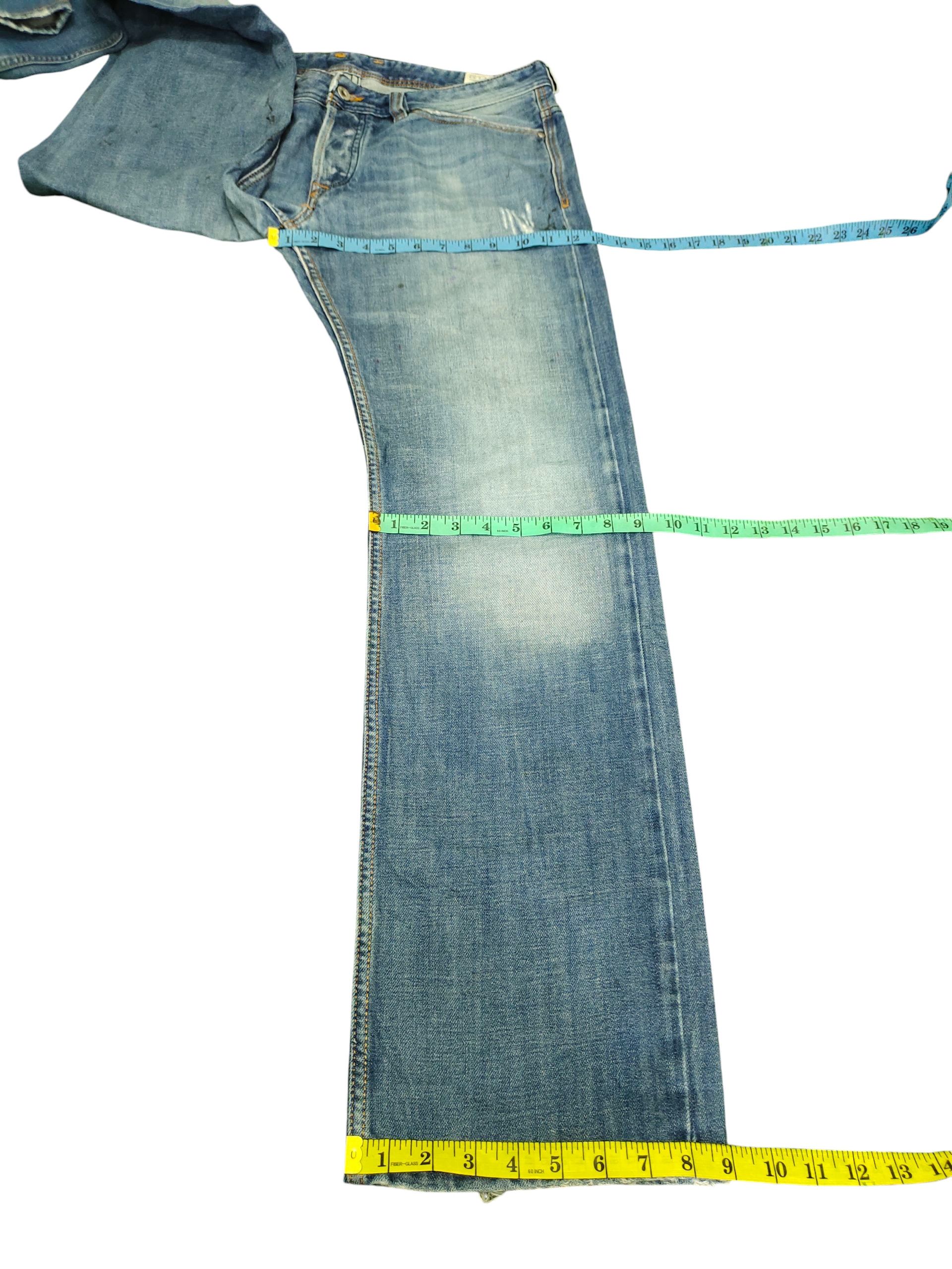 Diesel Vintage Y2k Diesel Viker Clawmark Distress Denim Jeans Size US 34 / EU 50 - 18 Thumbnail
